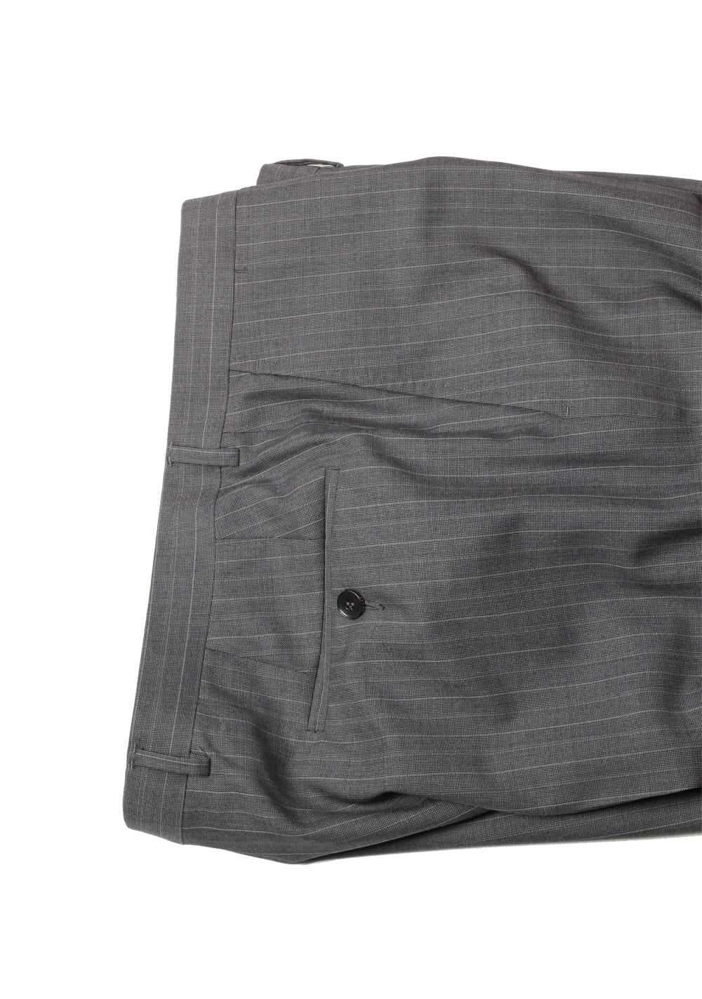 Gucci Gray Flannel Striped Suit Size 52L / 42L U.S. In Wool