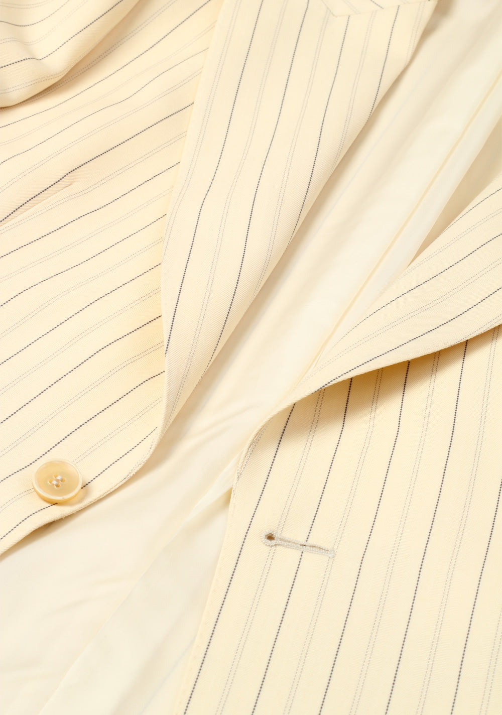 Gucci Ivory Striped Suit Size 48L / 38L U.S. In Wool