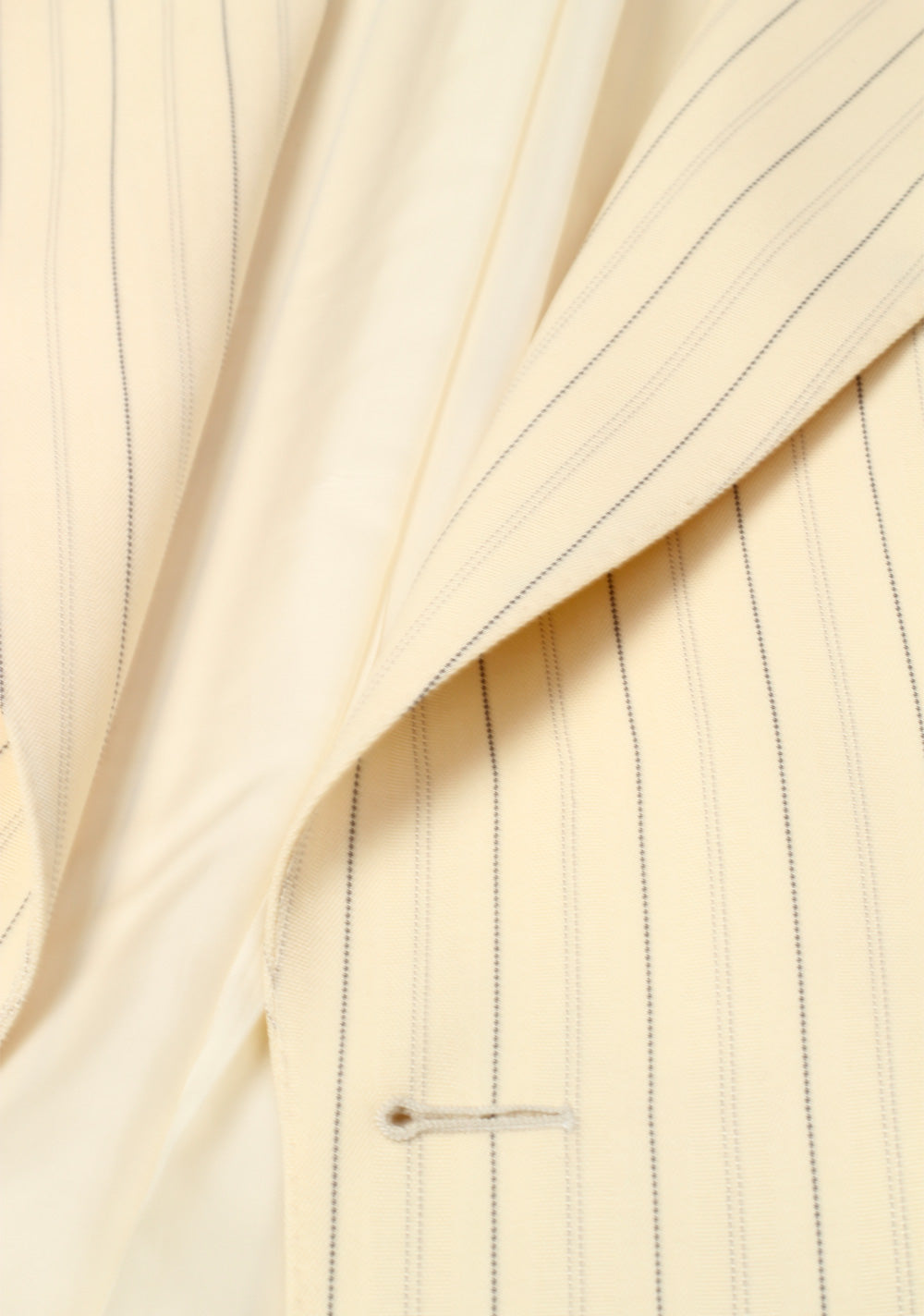 Gucci Ivory Striped Suit Size 48L / 38L U.S. In Wool
