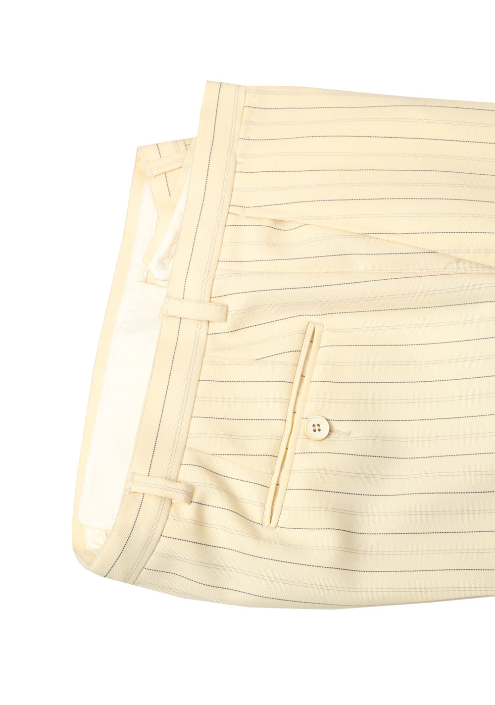Gucci Ivory Striped Suit Size 48L / 38L U.S. In Wool