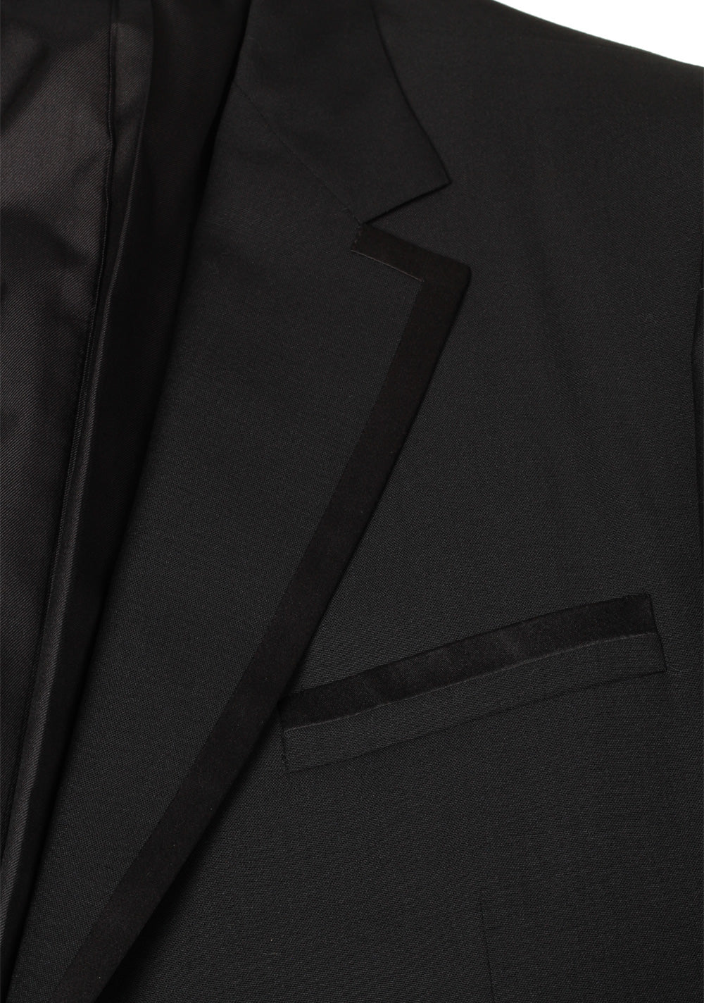 Gucci Black Tuxedo Size 56L / 46L U.S. In Wool Mohair