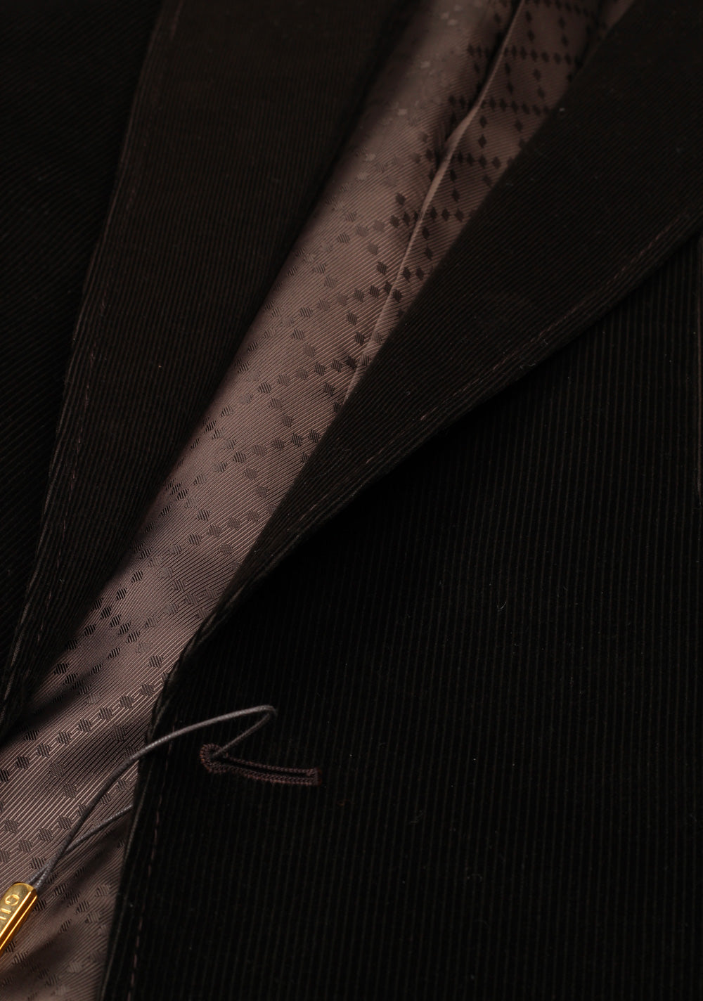 Gucci Brown Corduroy Sport Coat Size 56 / 46R U.S. In Cotton