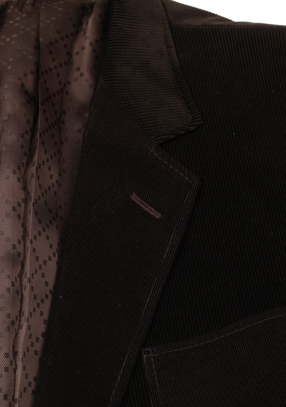 Gucci Brown Corduroy Sport Coat Size 56 / 46R U.S. In Cotton