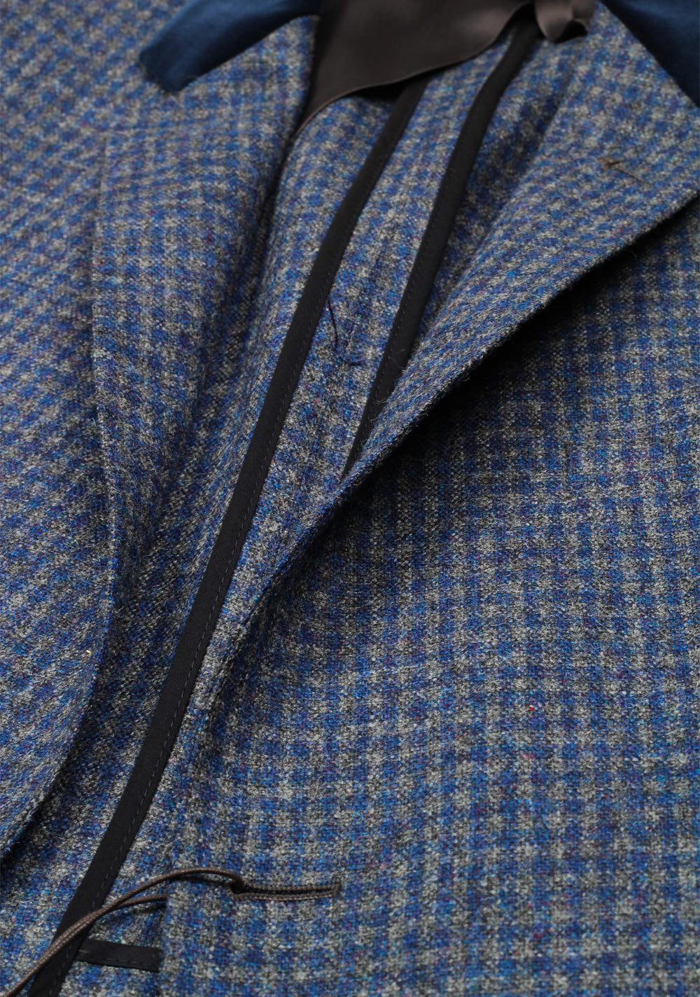 Gucci Blue Checked Sport Coat Size 54 / 44R U.S. In Wool