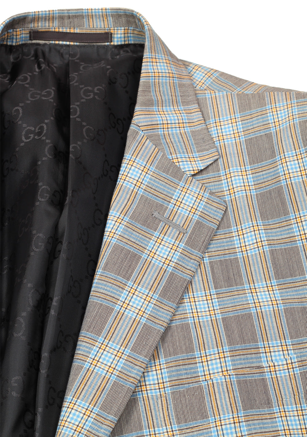Gucci Gray Checked Sport Coat Size 52 / 42R U.S. In Wool Cotton