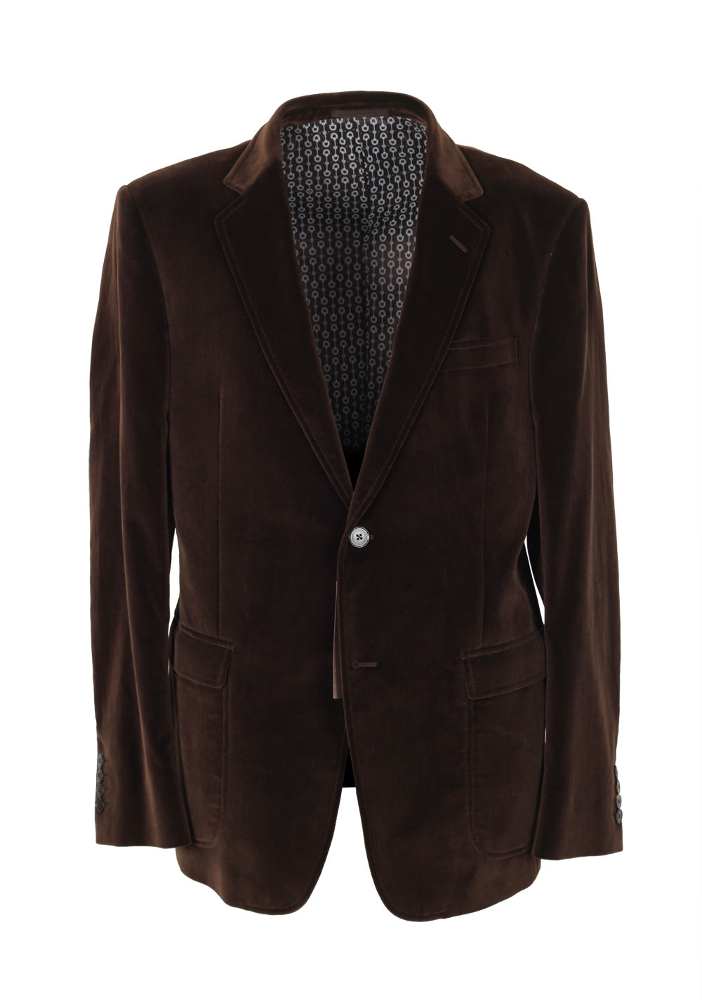 Gucci Brown Velvet Sport Coat Size 52 / 42R U.S. In Cotton