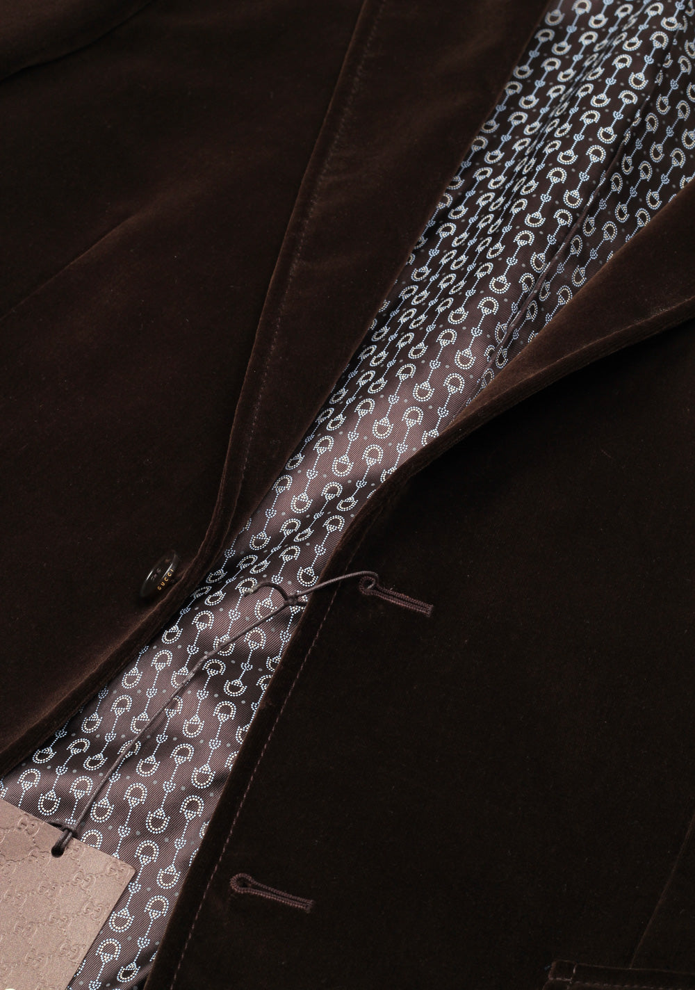 Gucci Brown Velvet Sport Coat Size 52 / 42R U.S. In Cotton