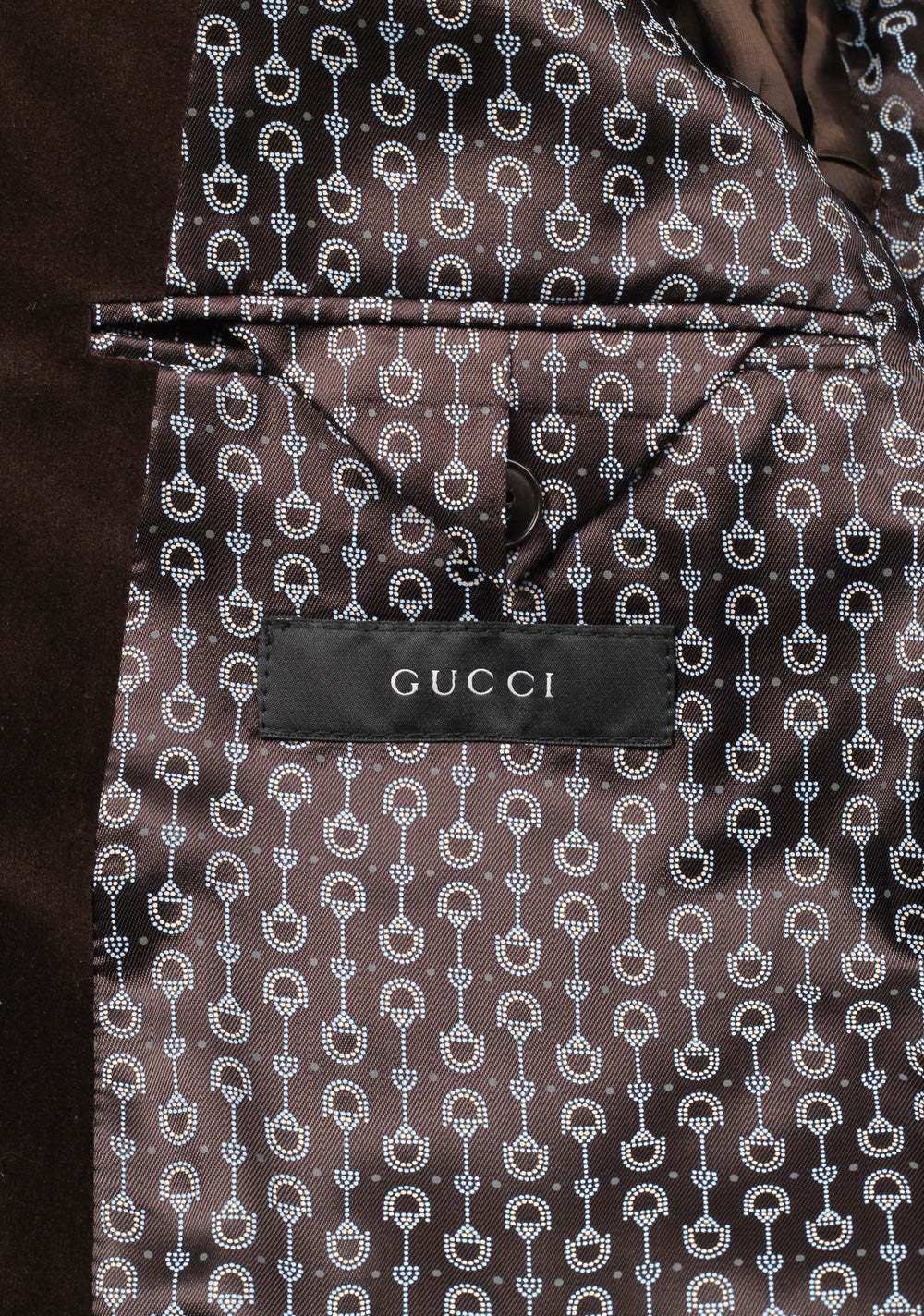 Gucci Brown Velvet Sport Coat Size 52 / 42R U.S. In Cotton