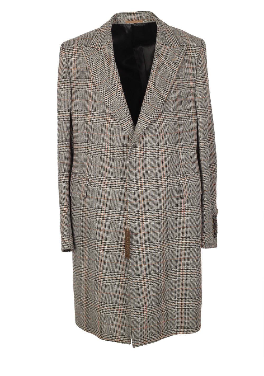 Gucci Gray Checked Overcoat Size 56 / 46R U.S. In Wool