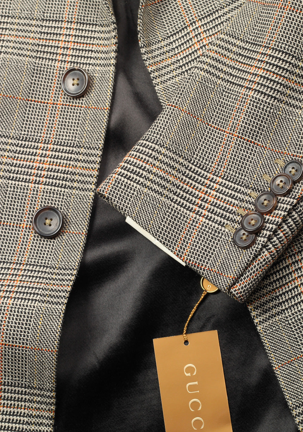 Gucci Gray Checked Overcoat Size 56 / 46R U.S. In Wool