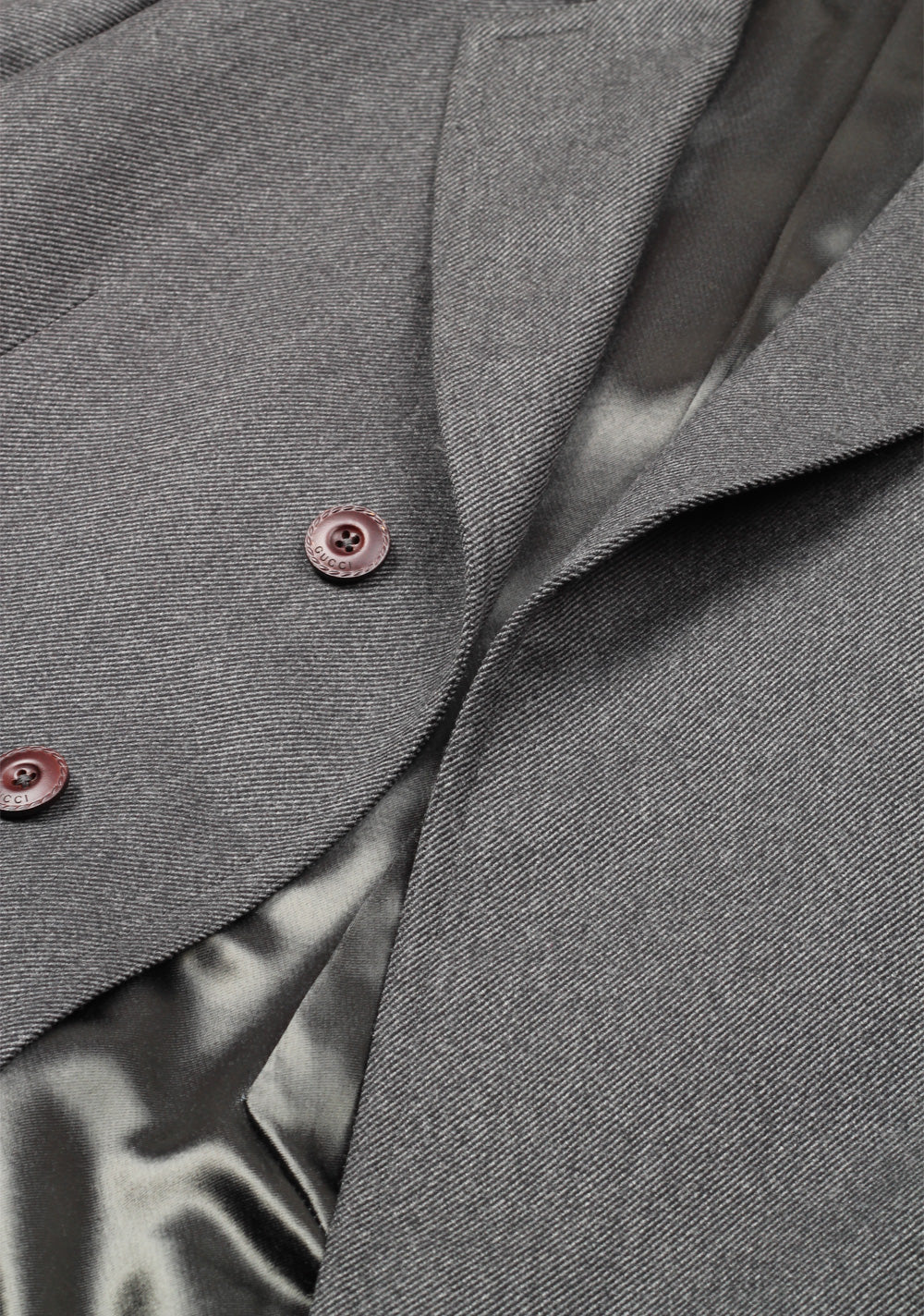 Gucci Gray Overcoat Size 52 / 42R U.S. In Wool