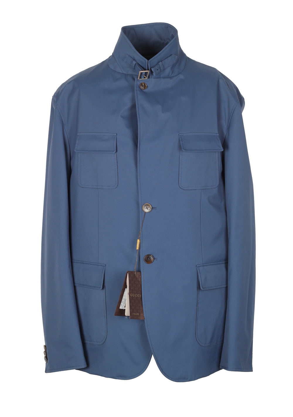 Gucci Blue Rain Coat Size 56 / 46R U.S.