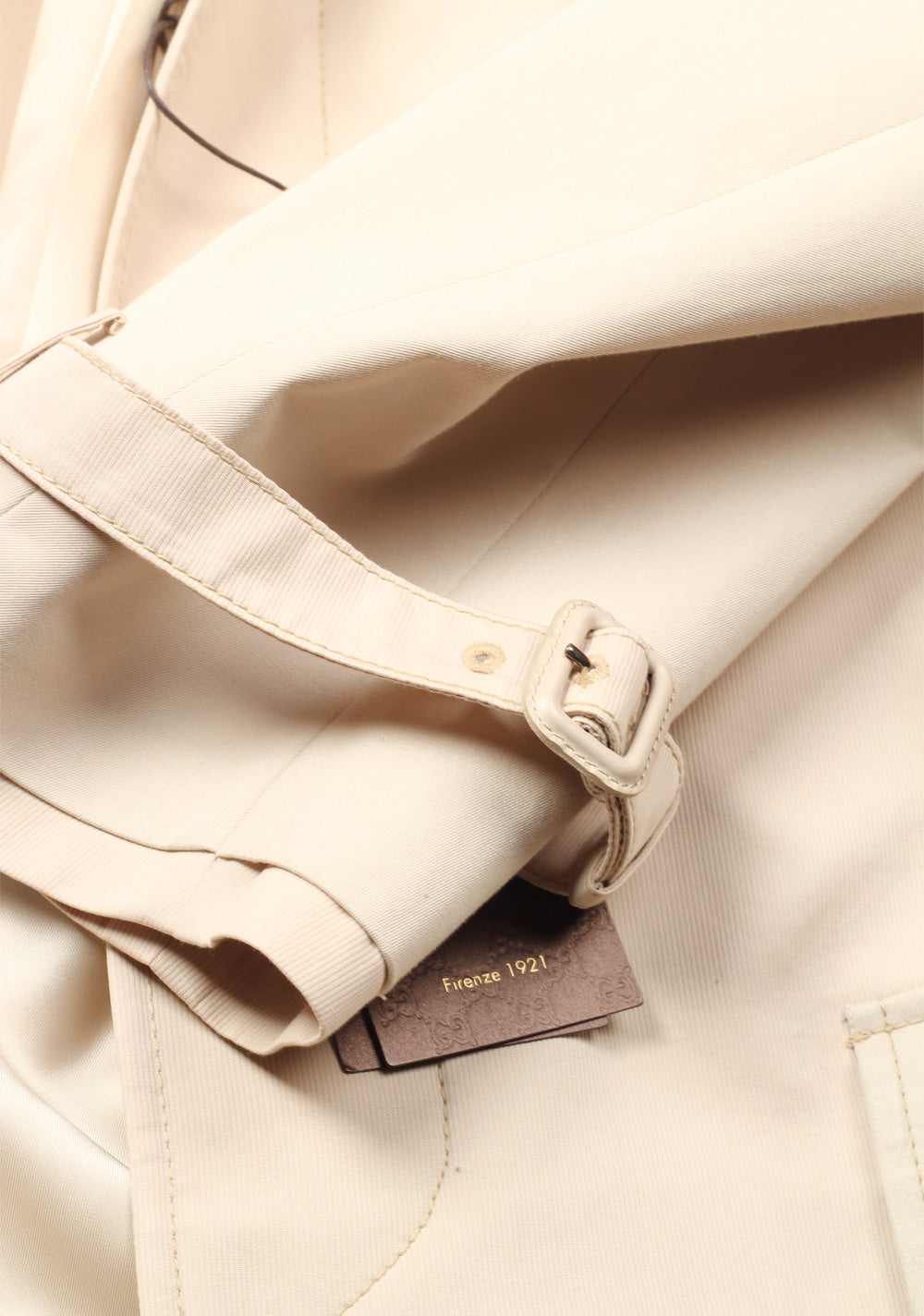 Gucci Beige Rain Coat Size 48 / 38R U.S. In Cotton