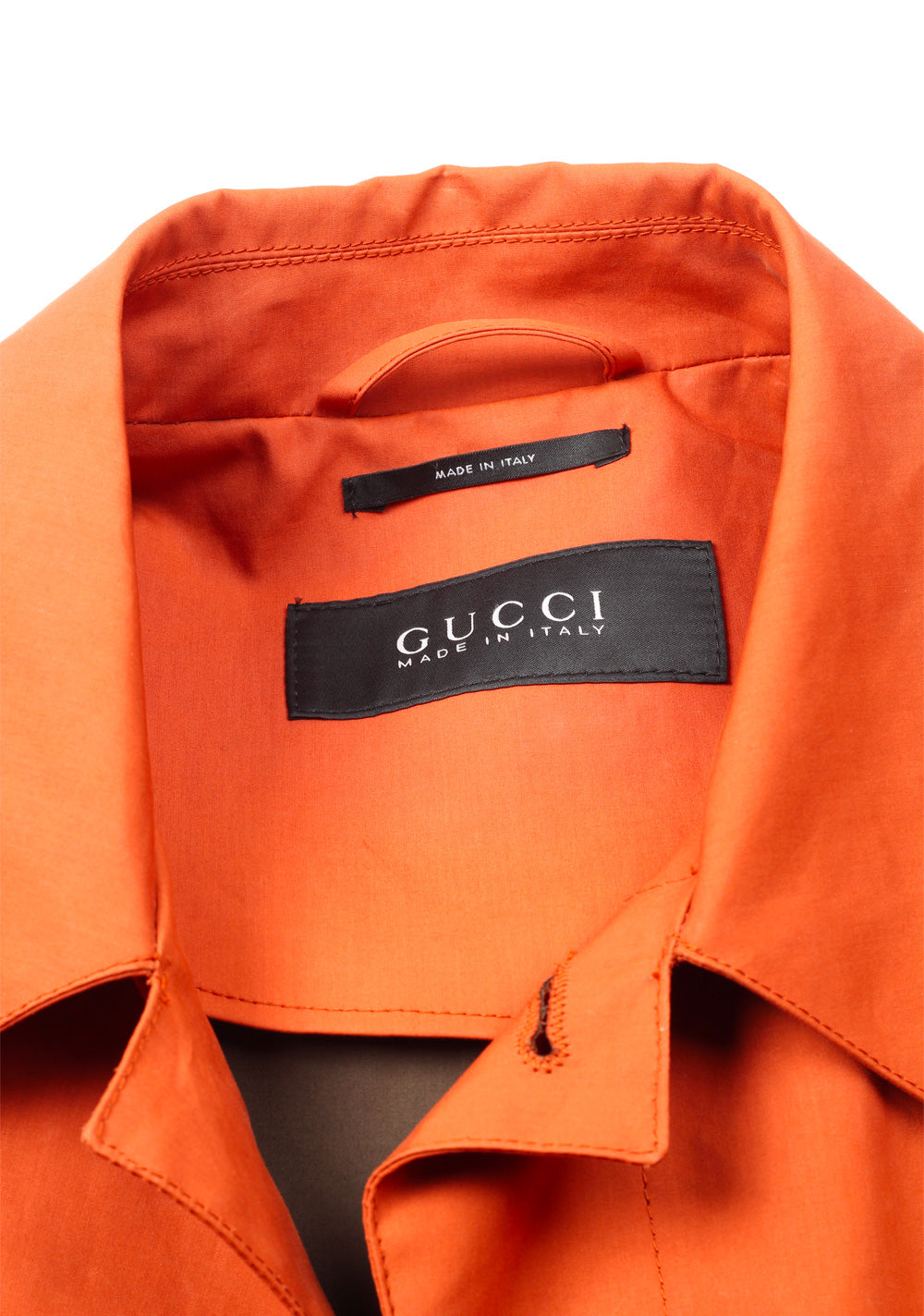 Gucci Orange Rain Coat Size 48 / 38R U.S. In Cotton
