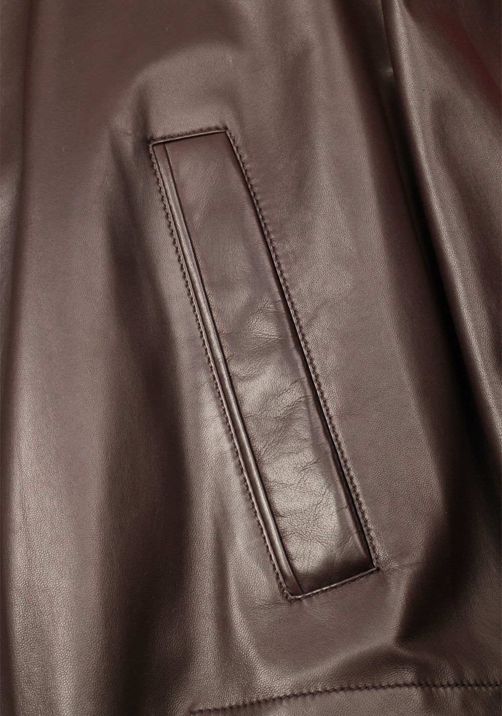 Brioni Palissandro Blouson Coat Leather Jacket Size 58 / 48R U.S.