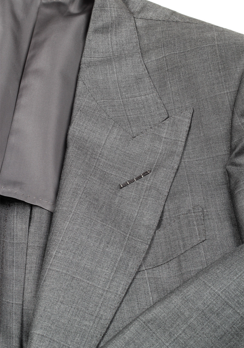 TOM FORD O’Connor Checked Gray Sport Coat Size 48 / 38R U.S. Silk Wool Fit Y