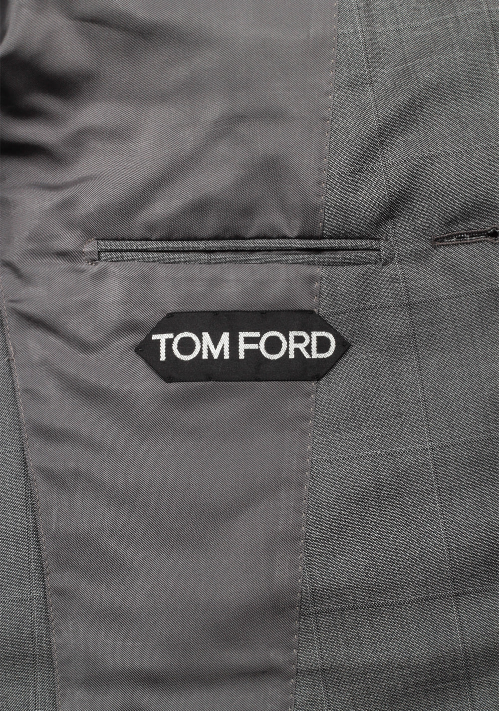 TOM FORD O’Connor Checked Gray Sport Coat Size 48 / 38R U.S. Silk Wool Fit Y
