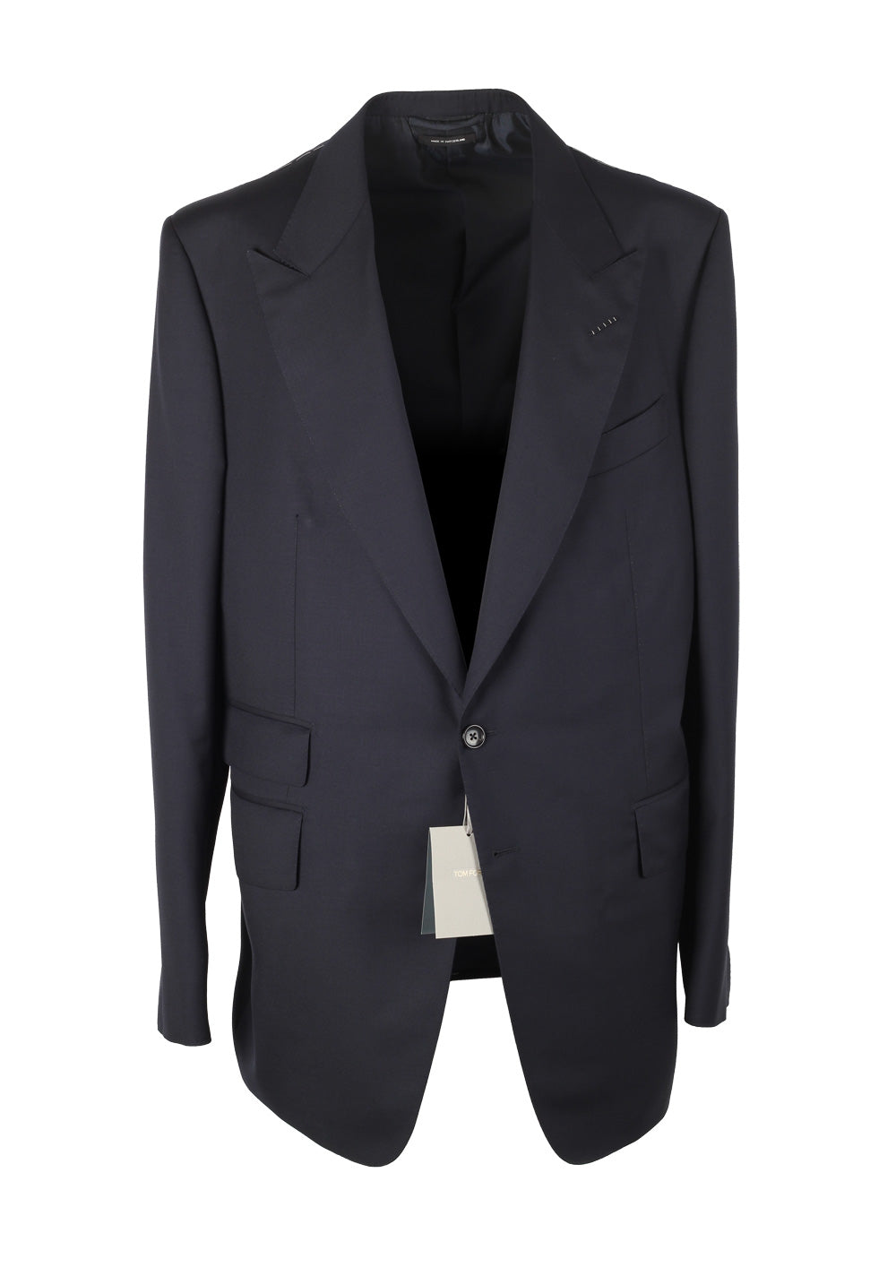 TOM FORD Shelton Navy Suit Size 56L / 46L U.S. Wool