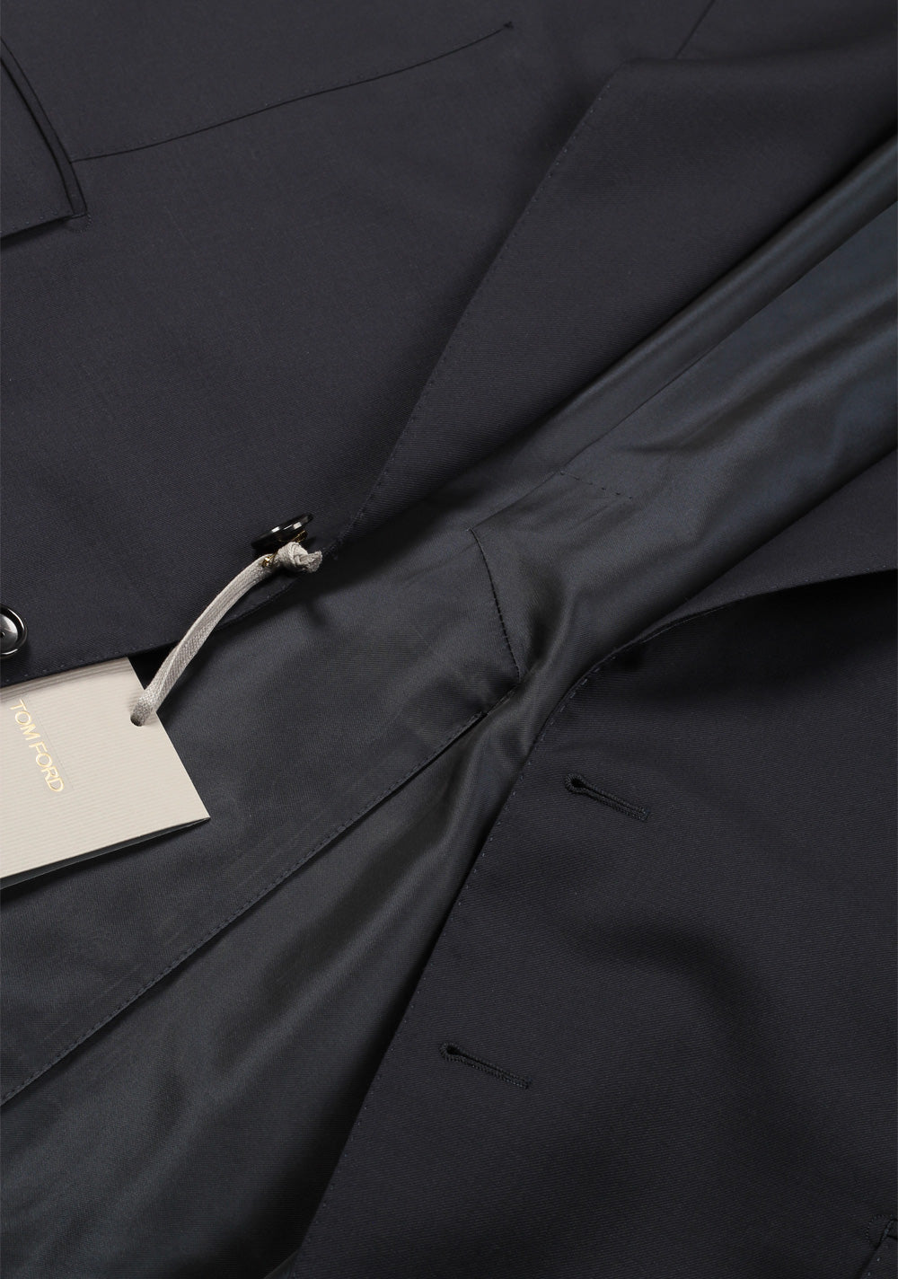 TOM FORD Shelton Navy Suit Size 56L / 46L U.S. Wool