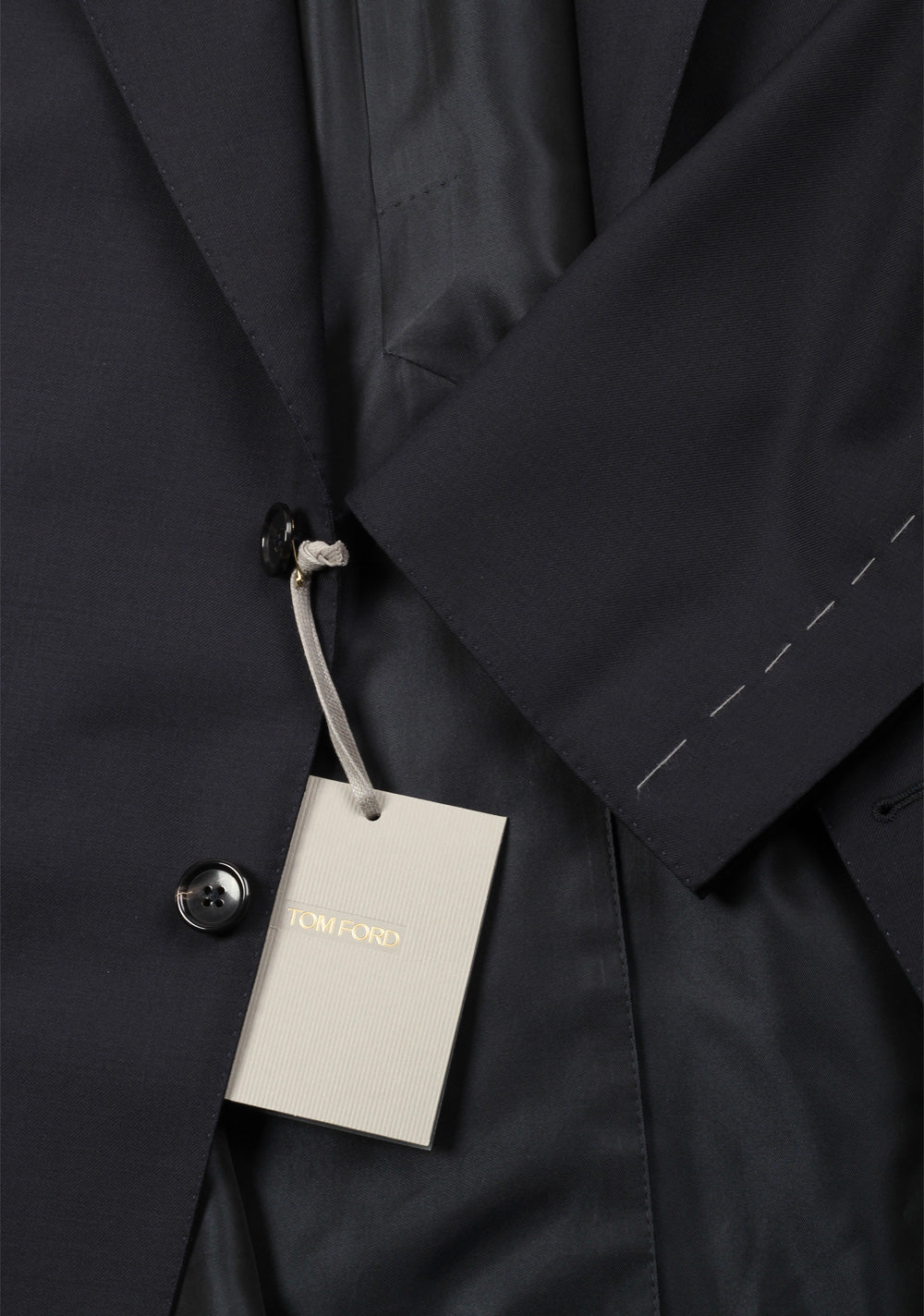 TOM FORD Shelton Navy Suit Size 56L / 46L U.S. Wool