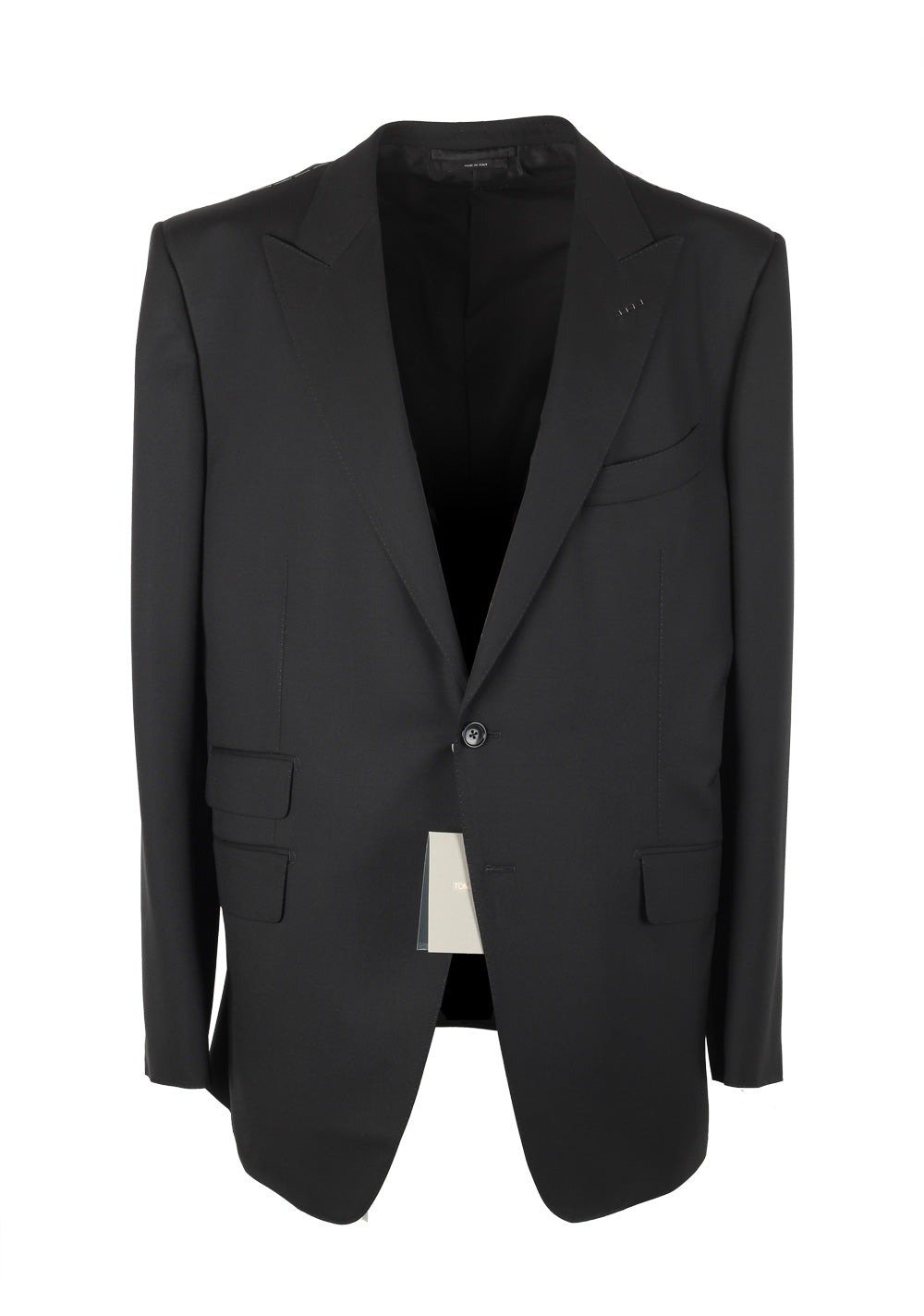 TOM FORD O'Connor Black Suit Size 58 / 48R U.S. Wool Fit Y