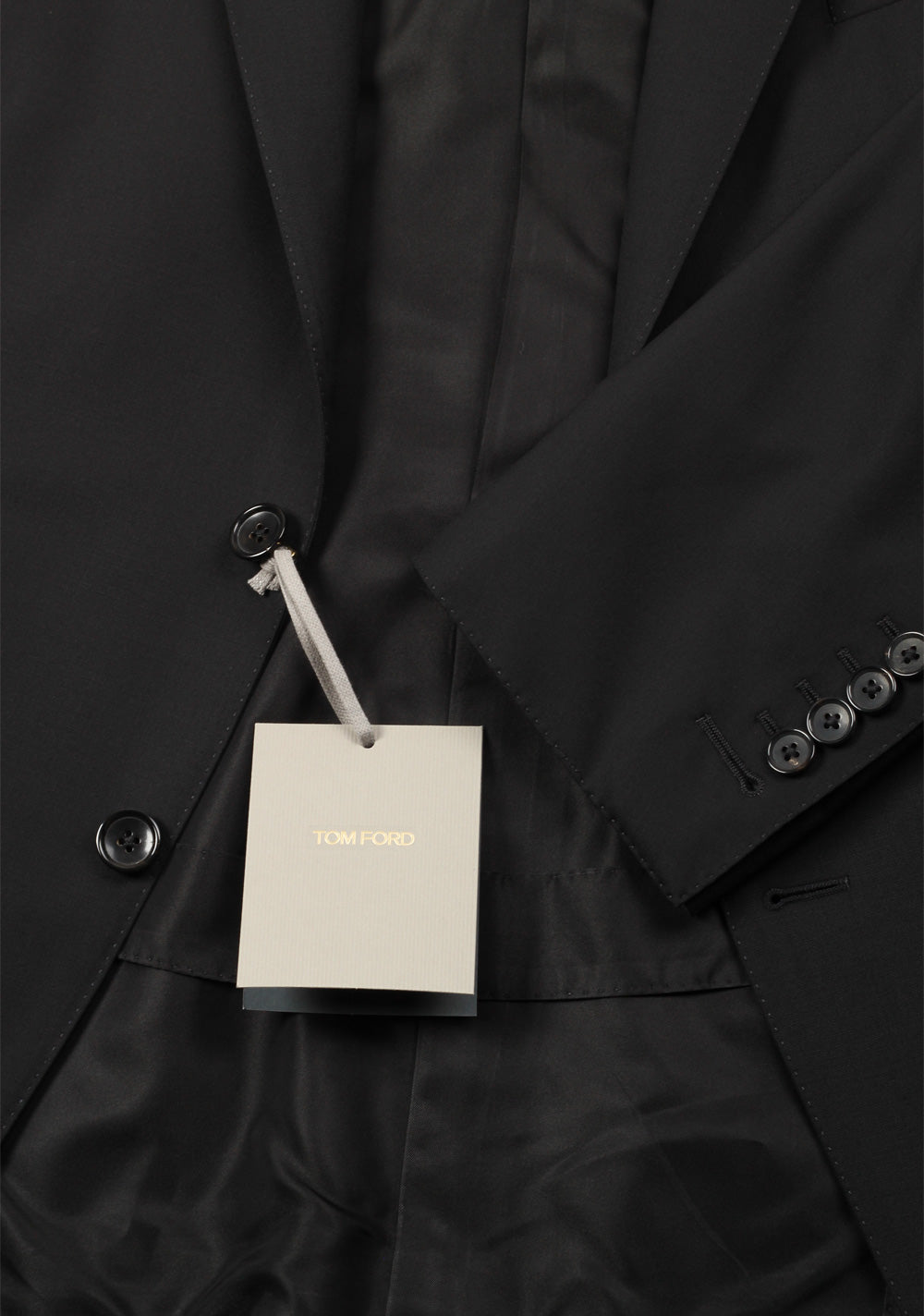 TOM FORD O'Connor Black Suit Size 58 / 48R U.S. Wool Fit Y