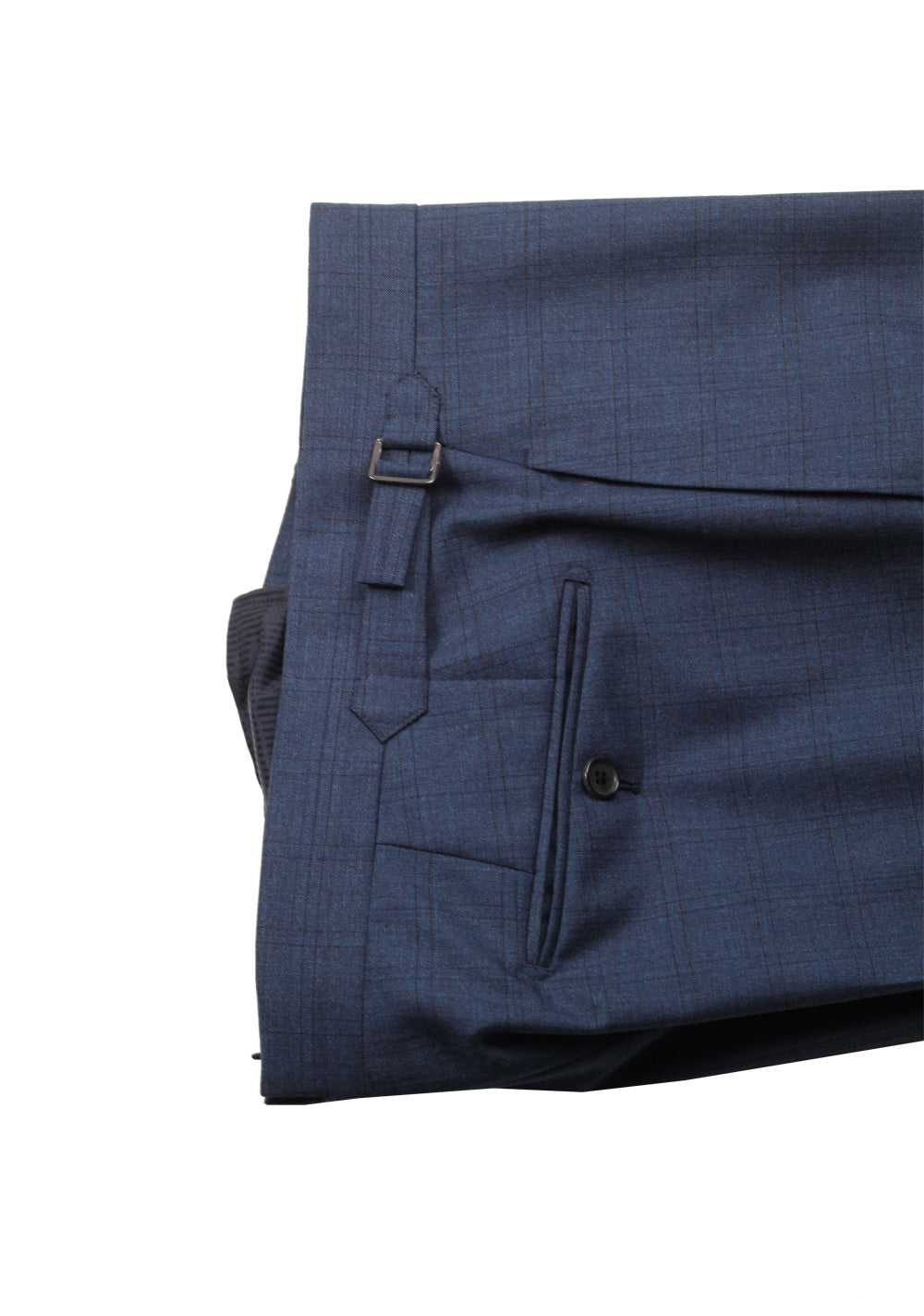 TOM FORD Windsor Checked Blue 3 Piece Suit Size 50 / 40R U.S. Wool Fit A