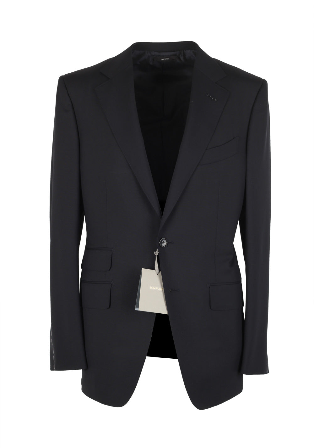 TOM FORD O'Connor Solid Black Suit Size 48 / 38R U.S. Wool Fit Y
