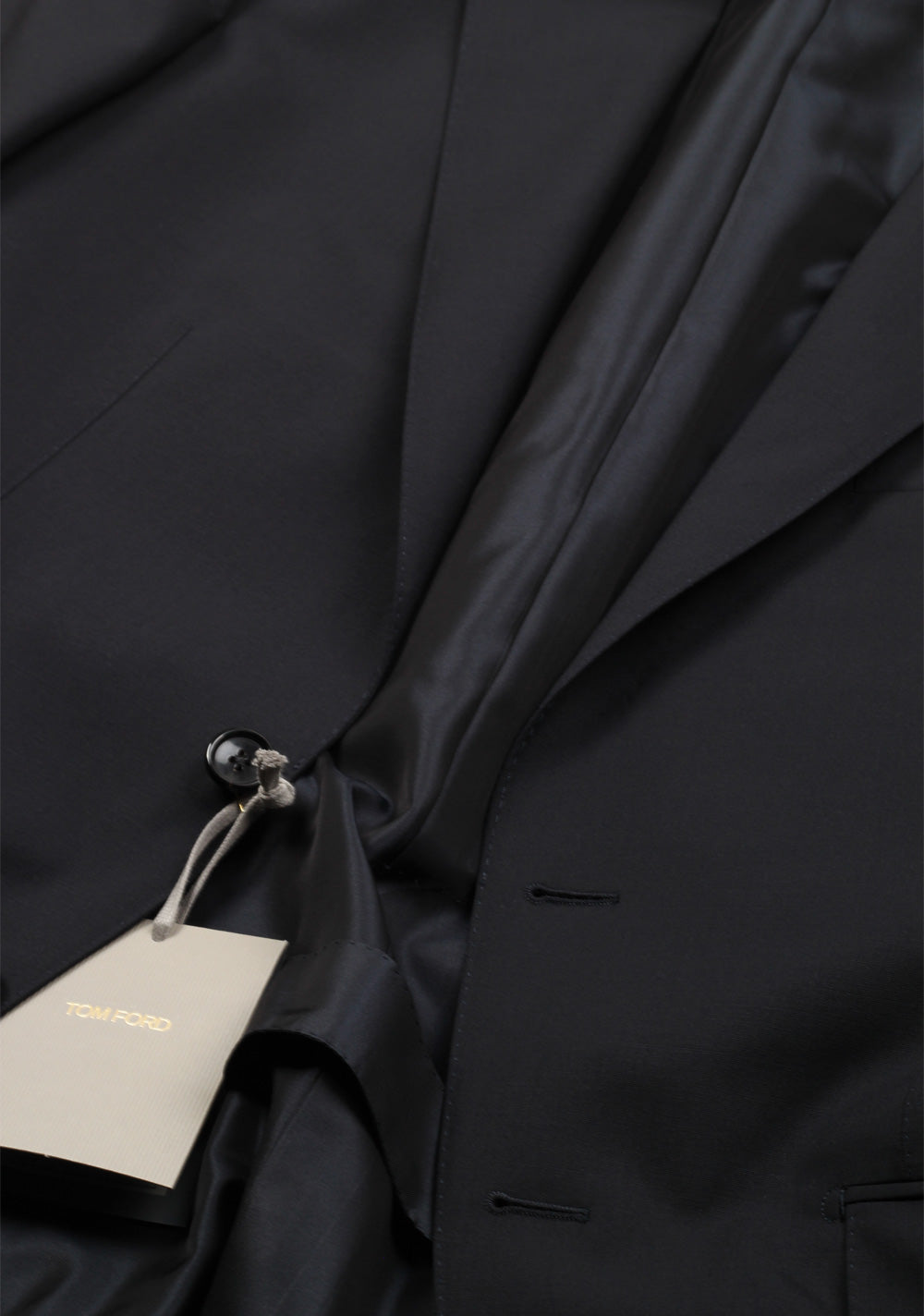 TOM FORD O'Connor Solid Black Suit Size 48 / 38R U.S. Wool Fit Y