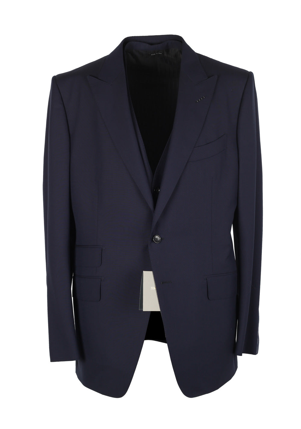 TOM FORD O'Connor Blue 3 Piece Suit Size 54 / 44R U.S. Wool Fit Y