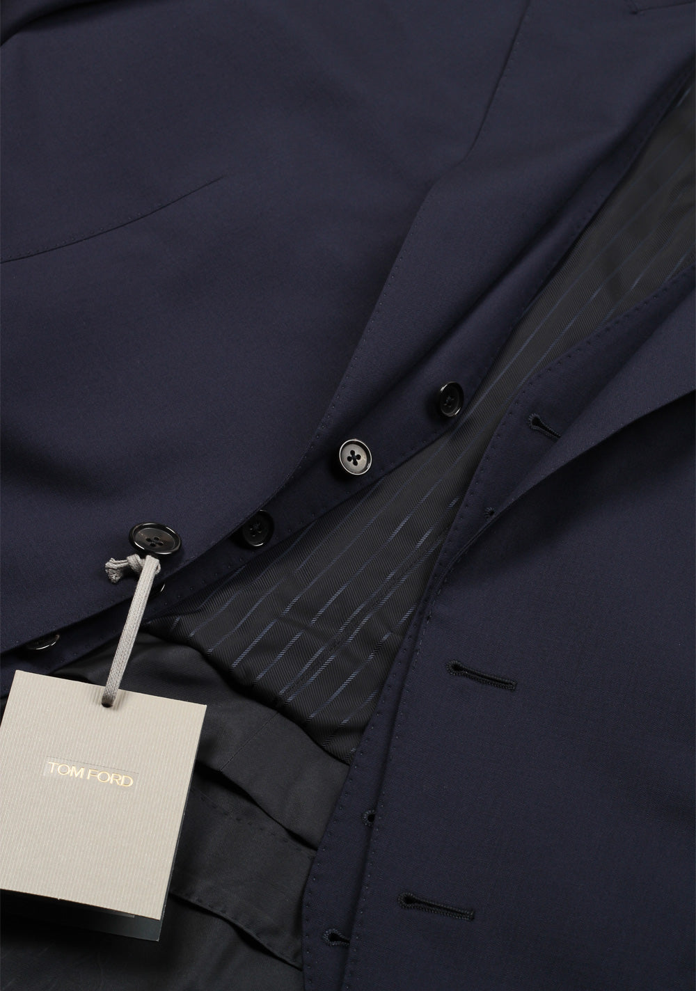 TOM FORD O'Connor Blue 3 Piece Suit Size 54 / 44R U.S. Wool Fit Y