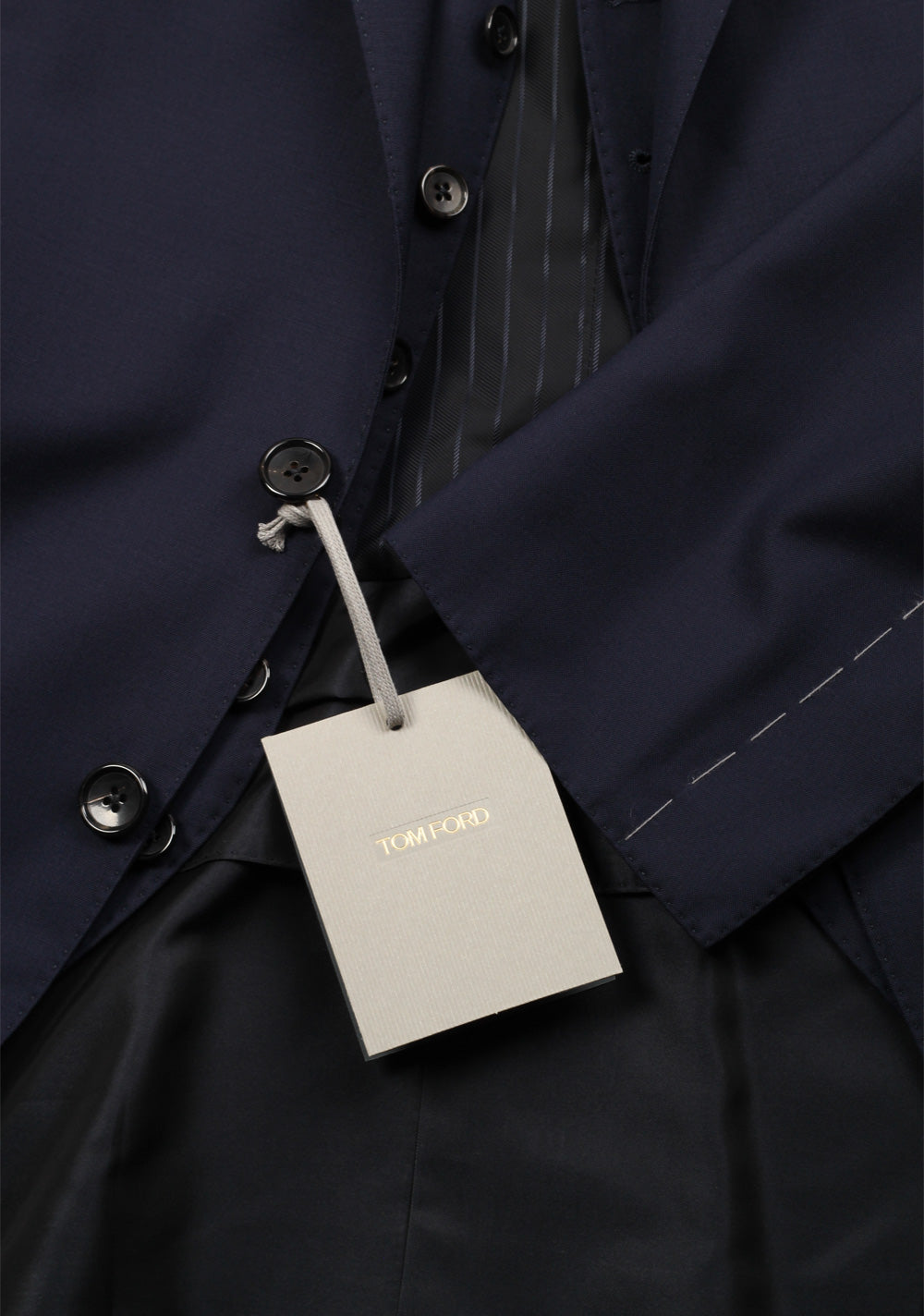 TOM FORD O'Connor Blue 3 Piece Suit Size 54 / 44R U.S. Wool Fit Y