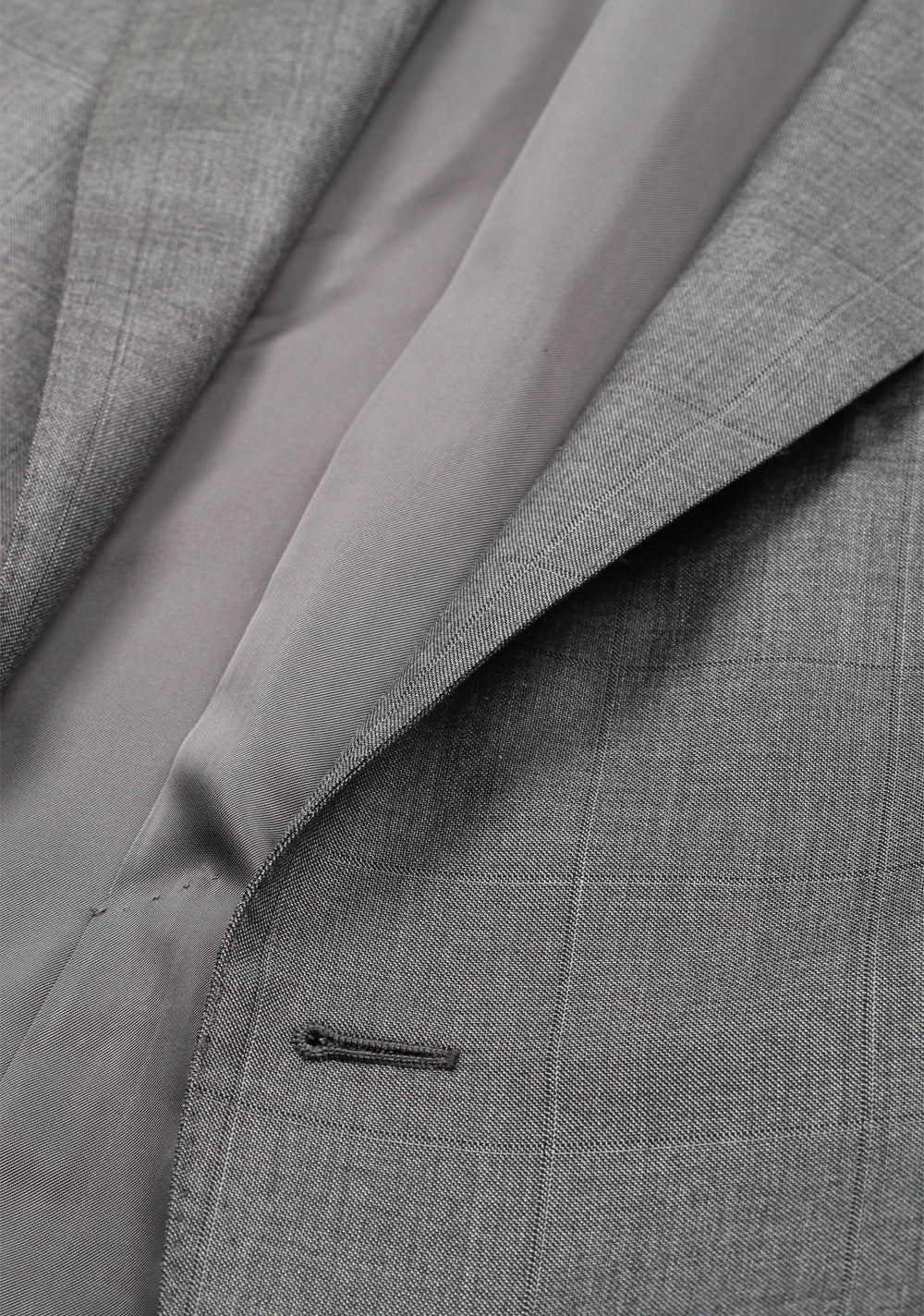 TOM FORD O'Connor Checked Gray Suit Size 54 / 44R U.S. Silk Wool Fit Y