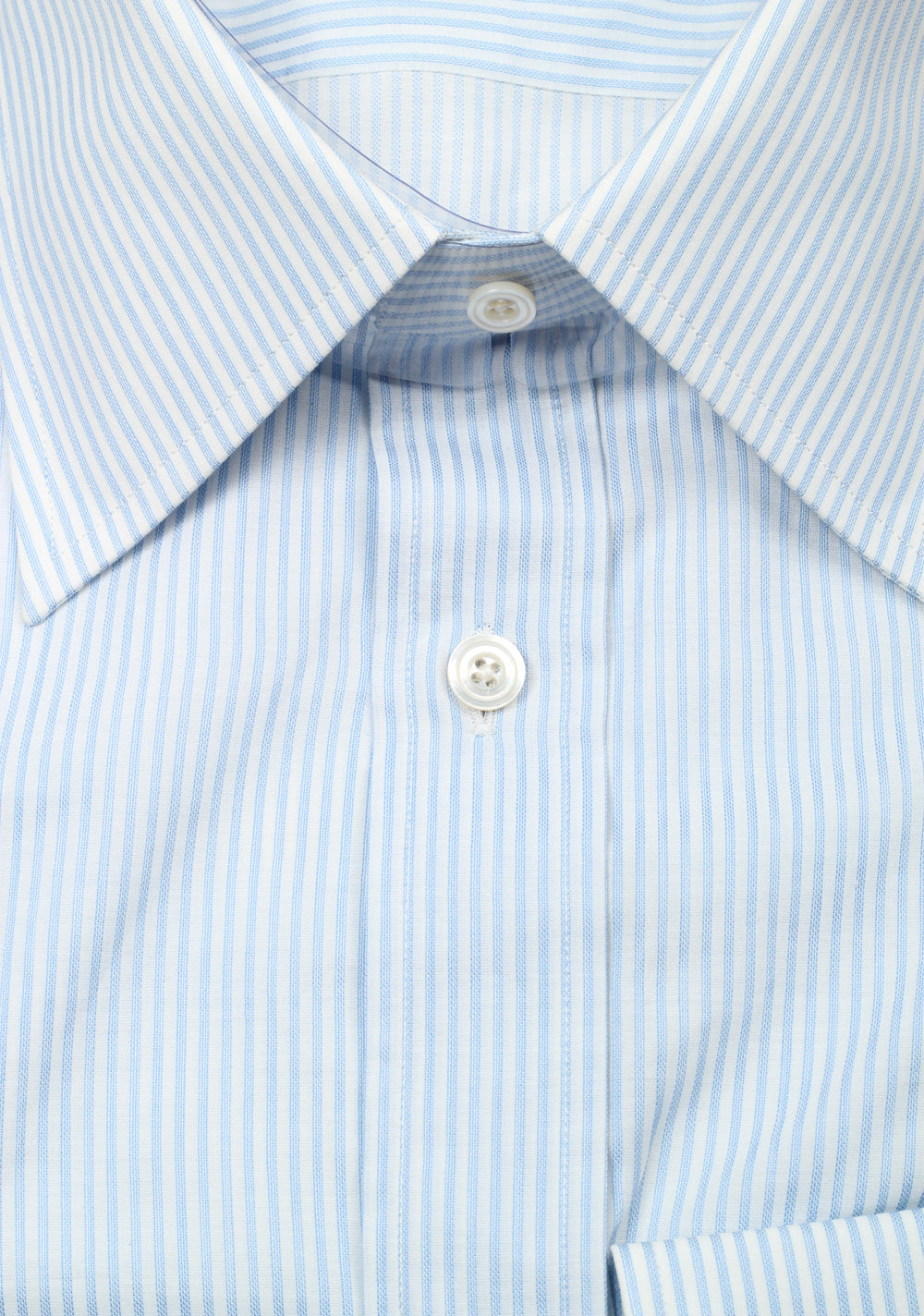 TOM FORD Striped White Blue Dress Shirt Size 40 / 15,75 U.S.