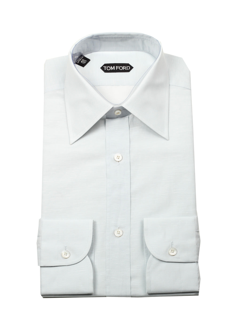 TOM FORD Solid Gray Shirt Size 40 / 15,75 U.S.