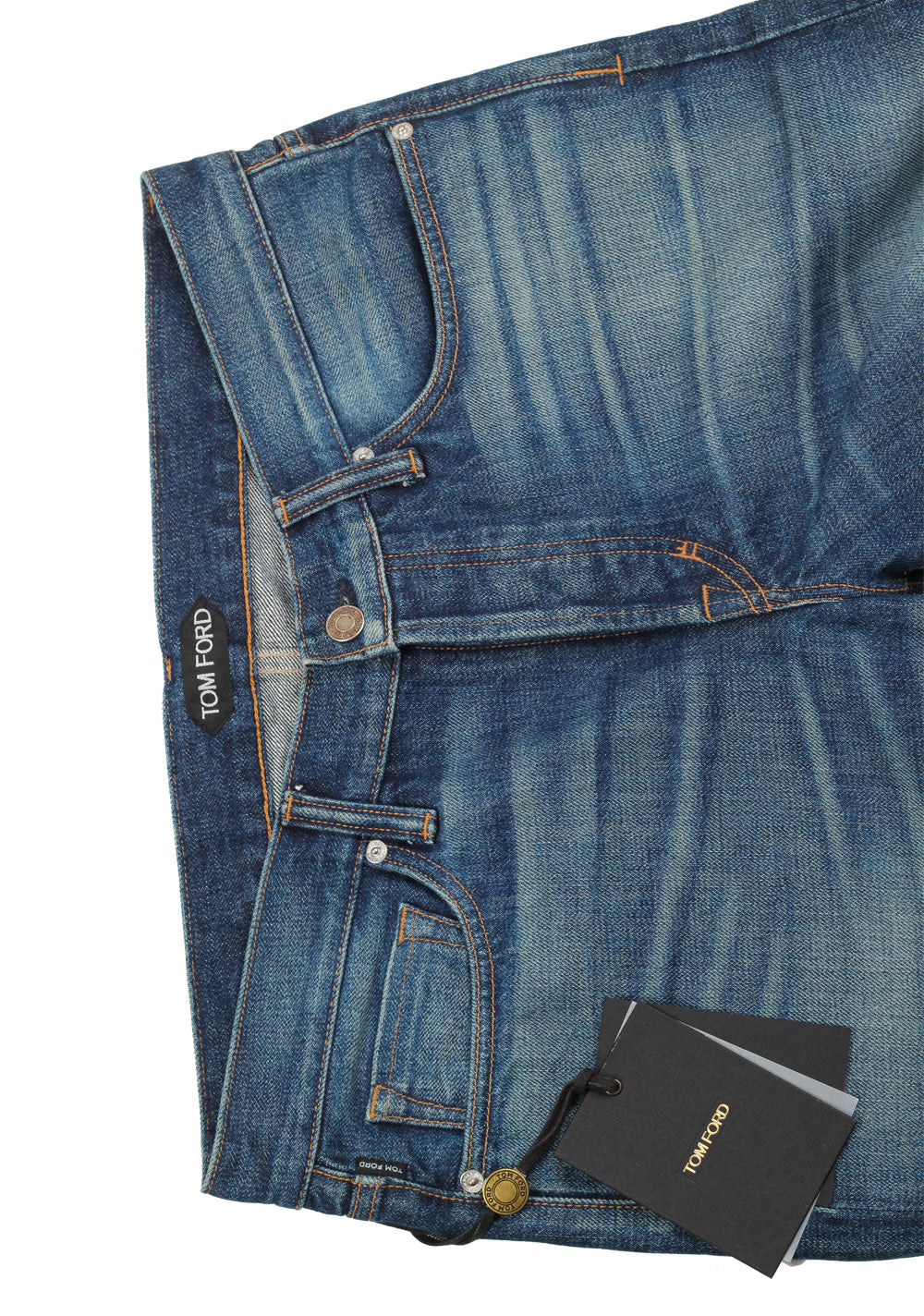 TOM FORD Blue Slim Fit Jeans TFD001 Size 56 / 40 U.S.