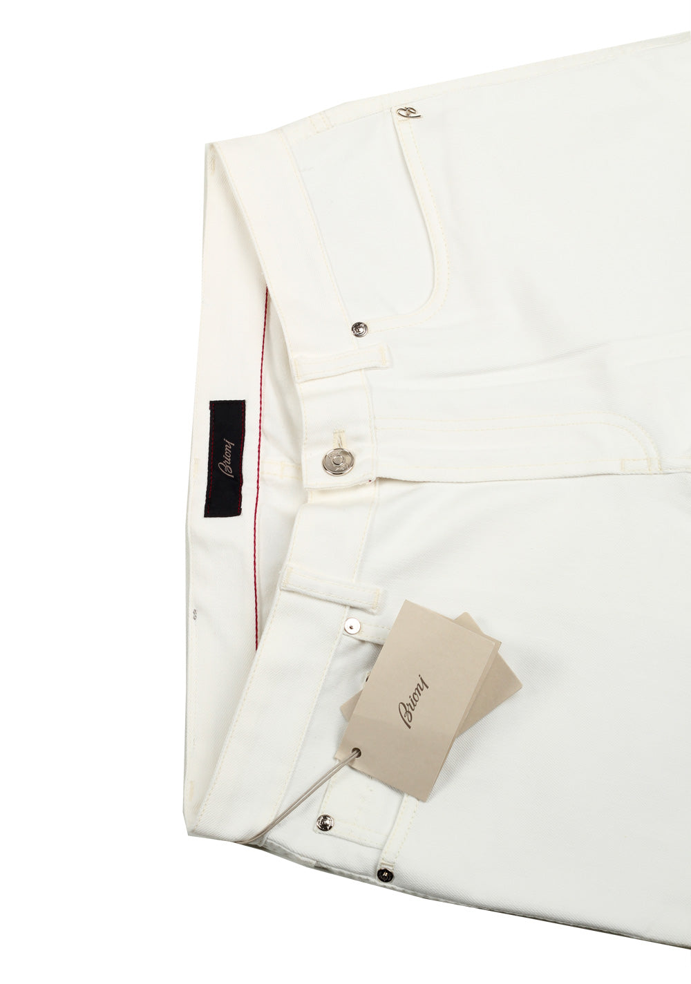 Brioni White Jeans SPL70L Trousers Size 51 / 35 U.S.