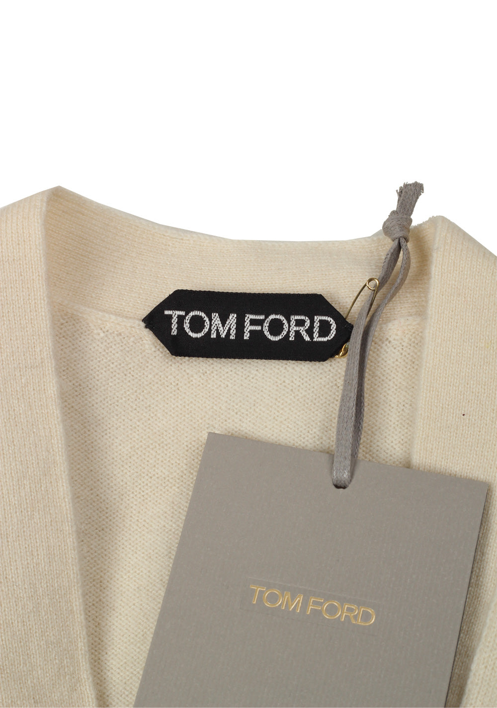 TOM FORD Beige Button Vest Size 48 / 38R U.S. In Cashmere