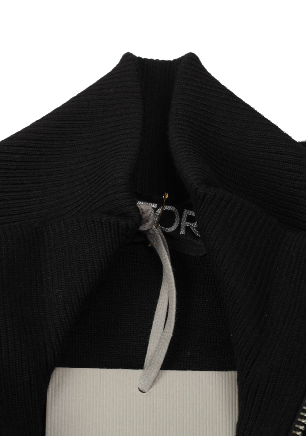 TOM FORD Black Suede Zipper Cardigan Size 48 / 38R U.S. In Wool