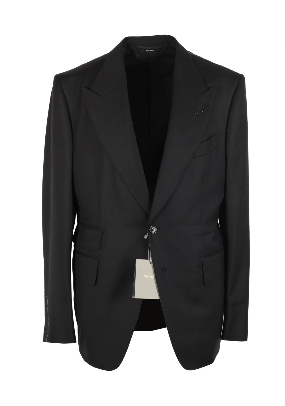 TOM FORD Shelton Black Suit Size 50C / 40S U.S. In Wool