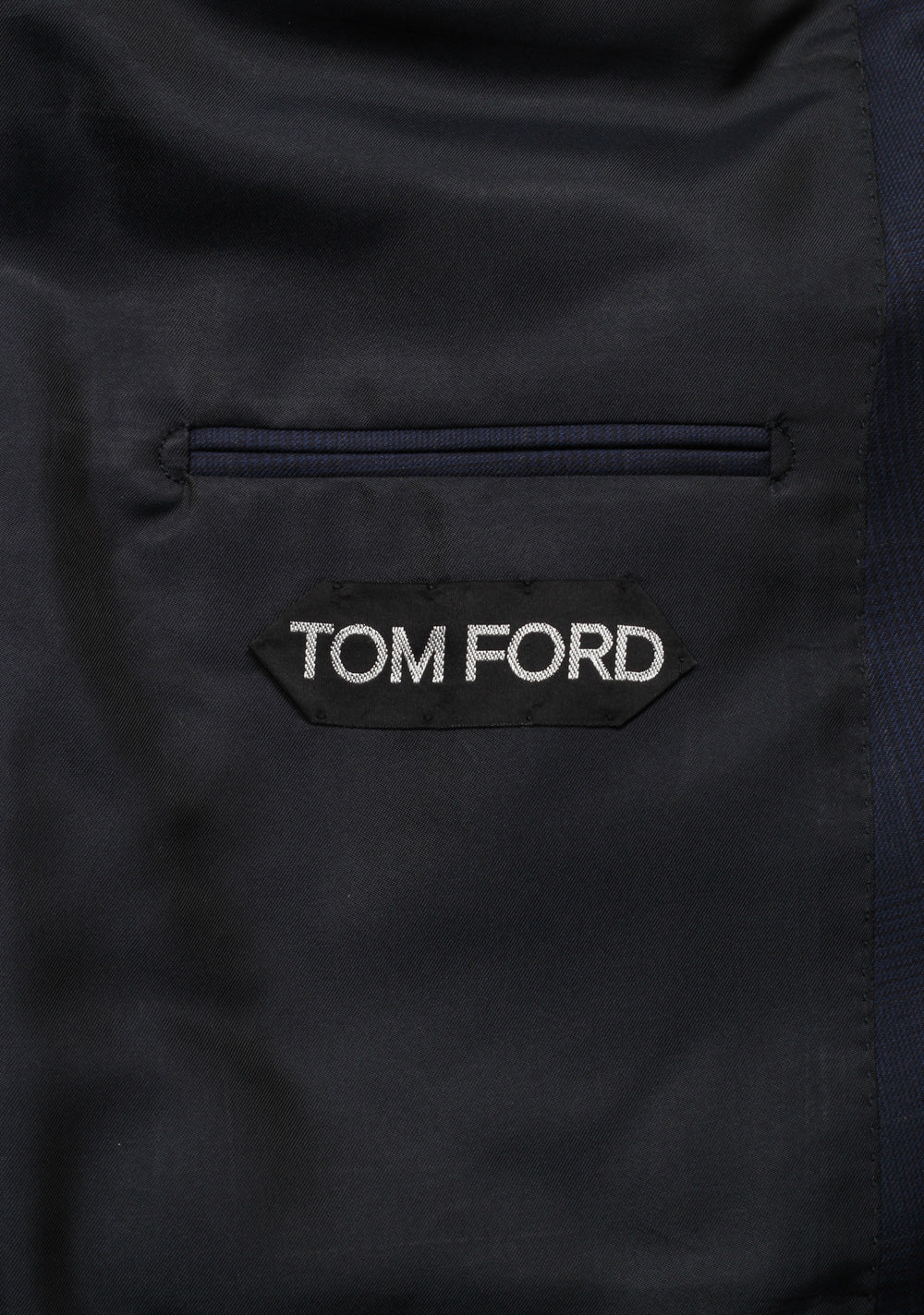 TOM FORD Shelton Blue Checked Suit Size 52 / 42R U.S. In Wool