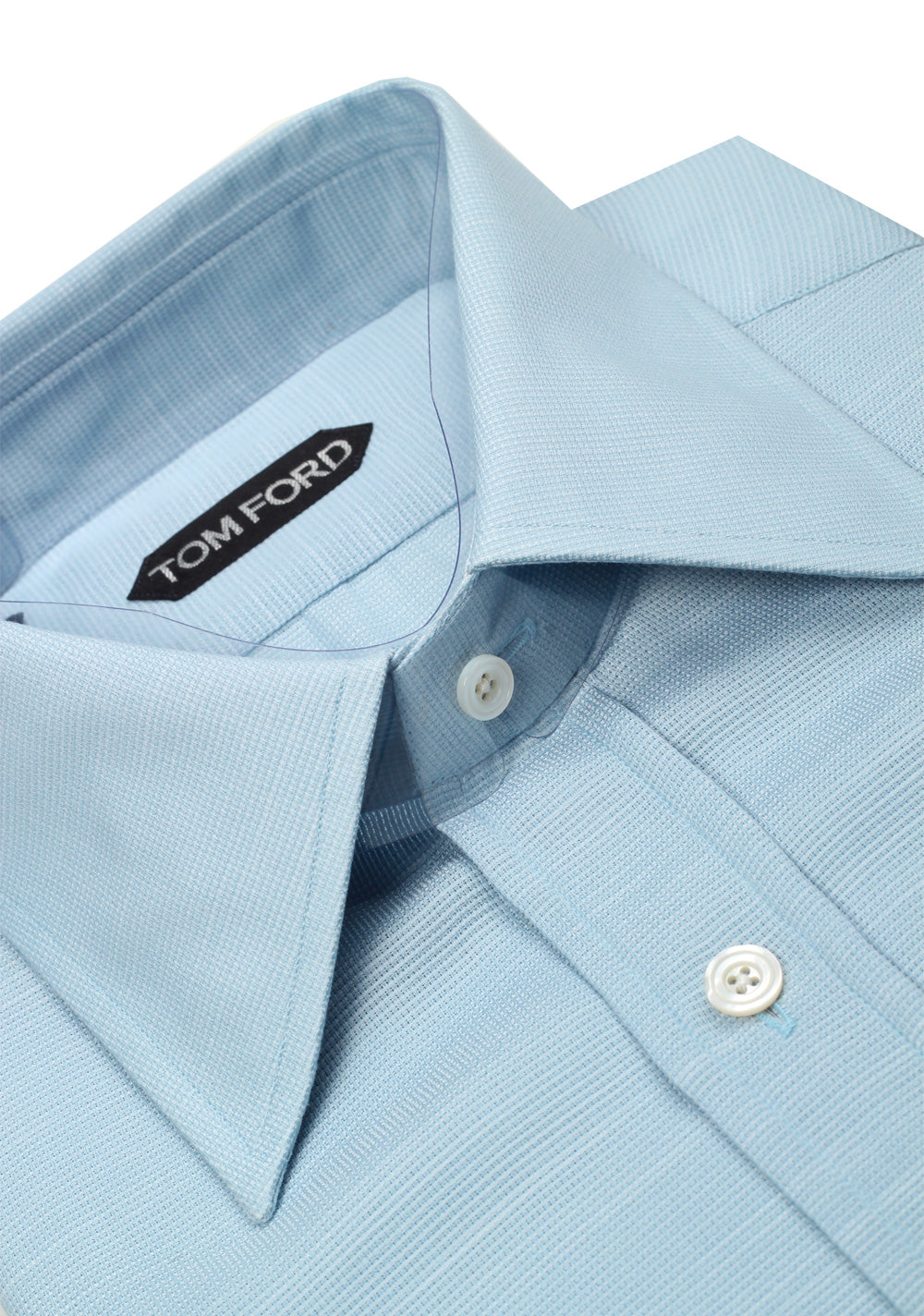 TOM FORD Patterned Blue Shirt Size 40 / 15,75 U.S.