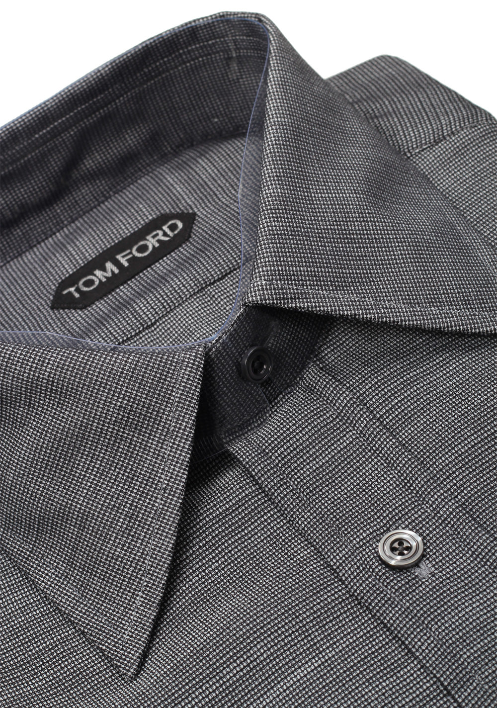TOM FORD Patterned Gray Shirt Size 40 / 15,75 U.S.