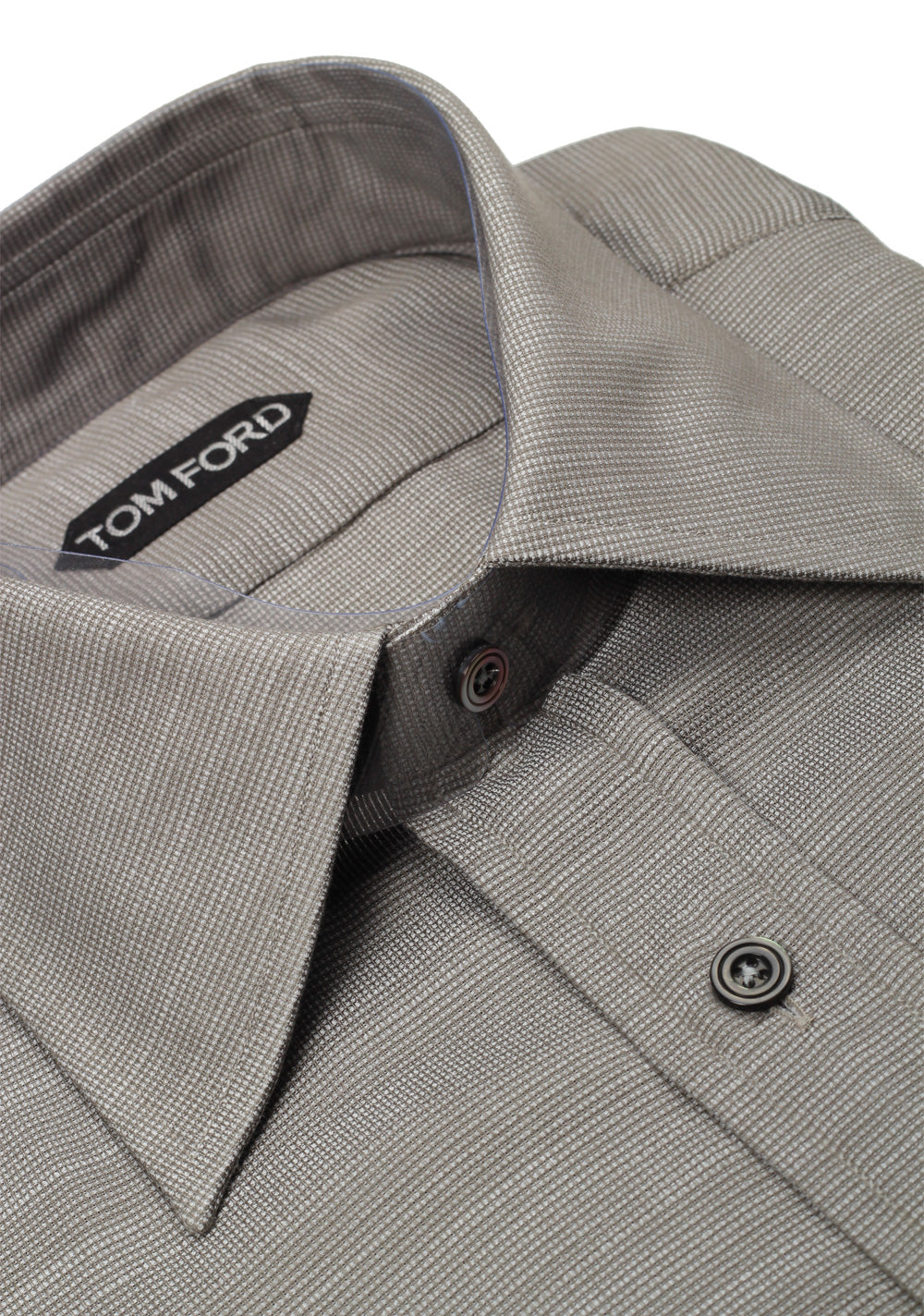 TOM FORD Patterned Gray Shirt Size 40 / 15,75 U.S.