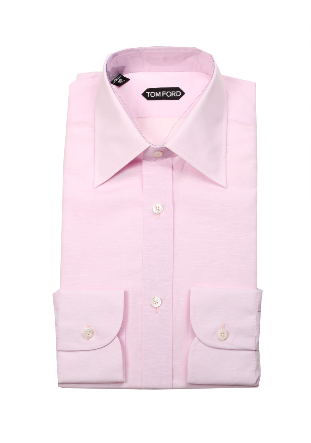 TOM FORD Solid Pink Dress Shirt Size 40 / 15,75 U.S.