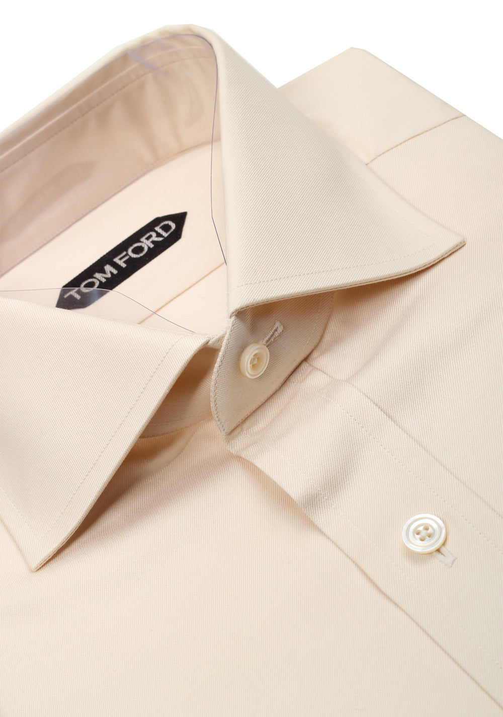 TOM FORD Solid Off White Dress Shirt Size 40 / 15,75 U.S.
