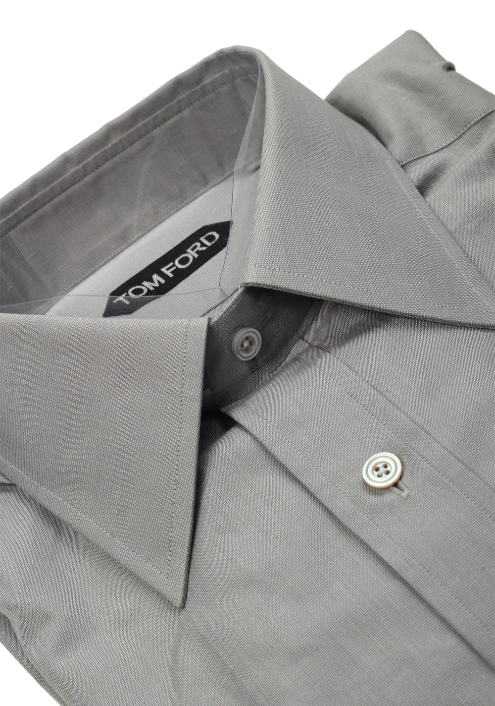 TOM FORD Solid Gray Dress Shirt Size 40 / 15,75 U.S.