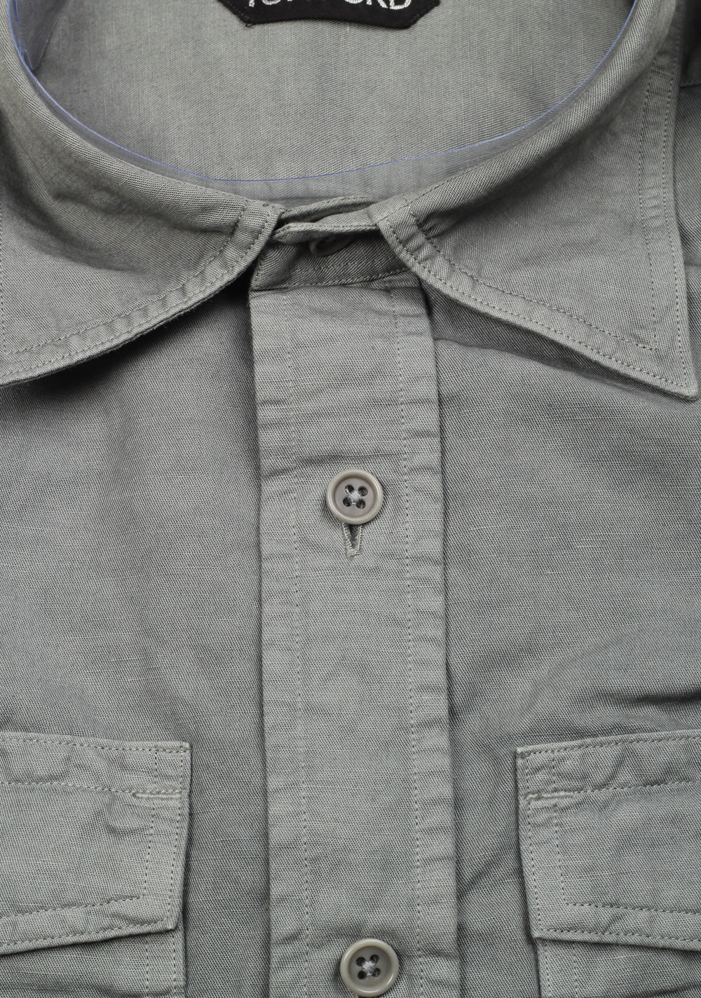 TOM FORD Solid Green Casual Shirt Size 40 / 15,75 U.S.