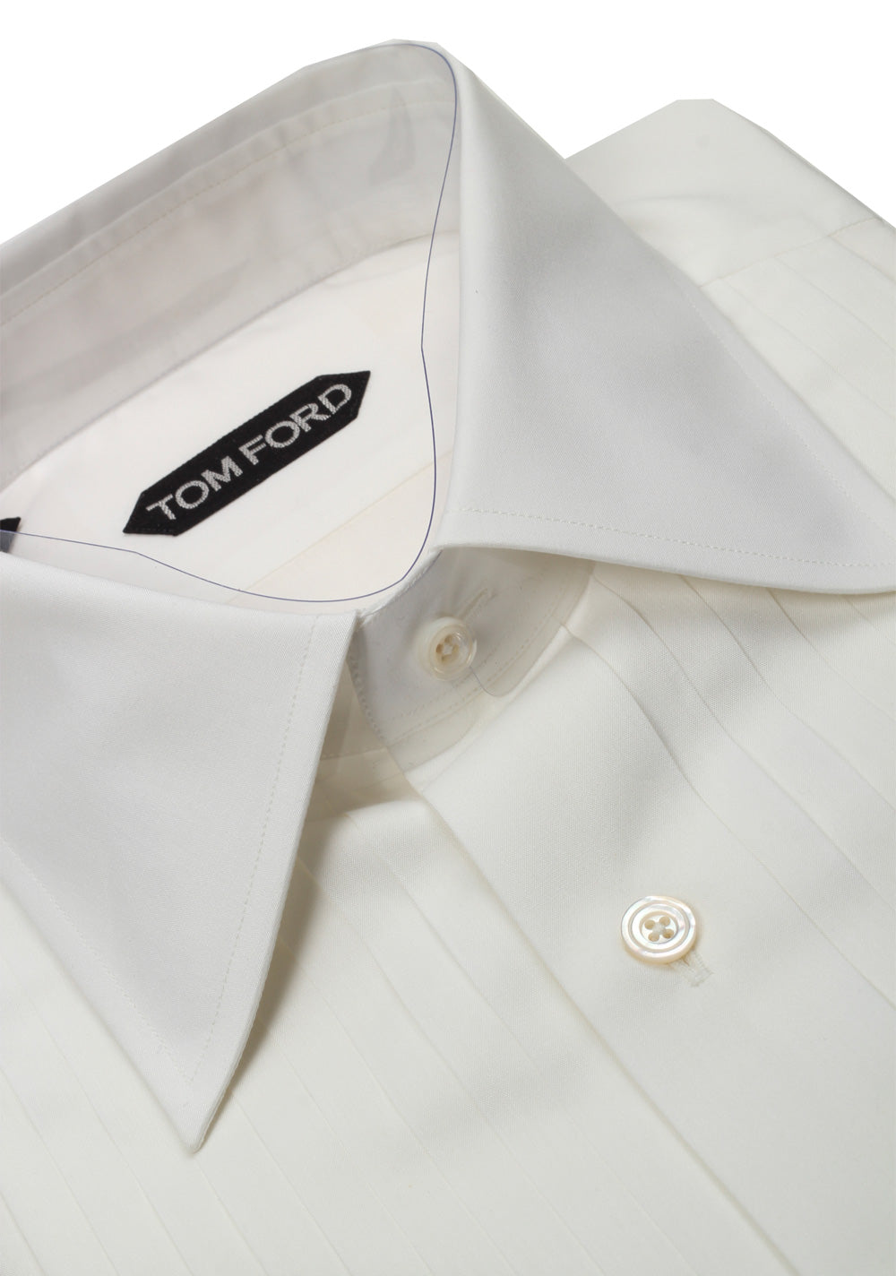 TOM FORD Solid White Tuxedo Shirt Size 40 / 15,75 U.S.