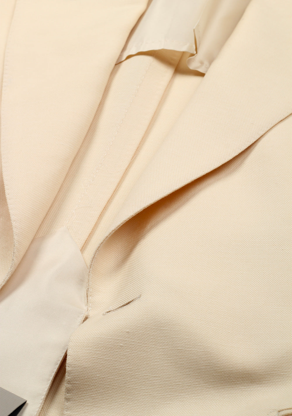 TOM FORD Shelton Cream Suit Size 48 / 38R U.S. In Wool Linen Mohair